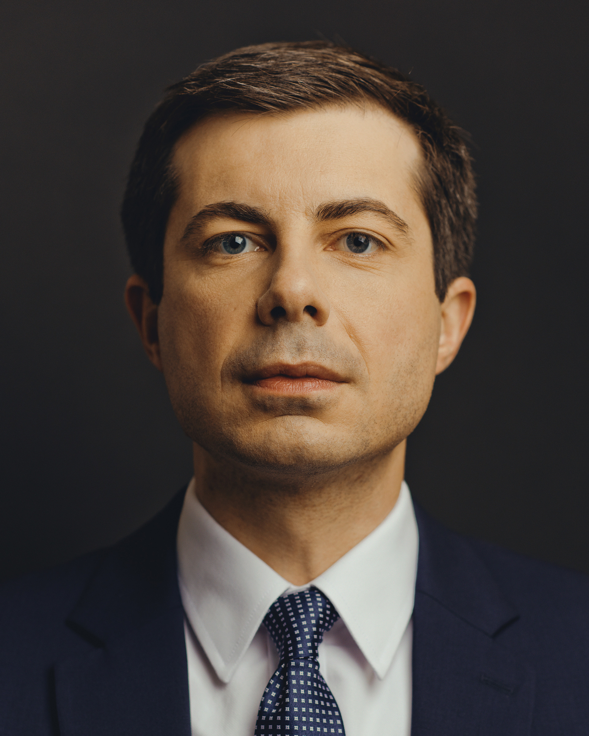 Mayor Peter Buttigieg photographed at home in South Bend, Ind.