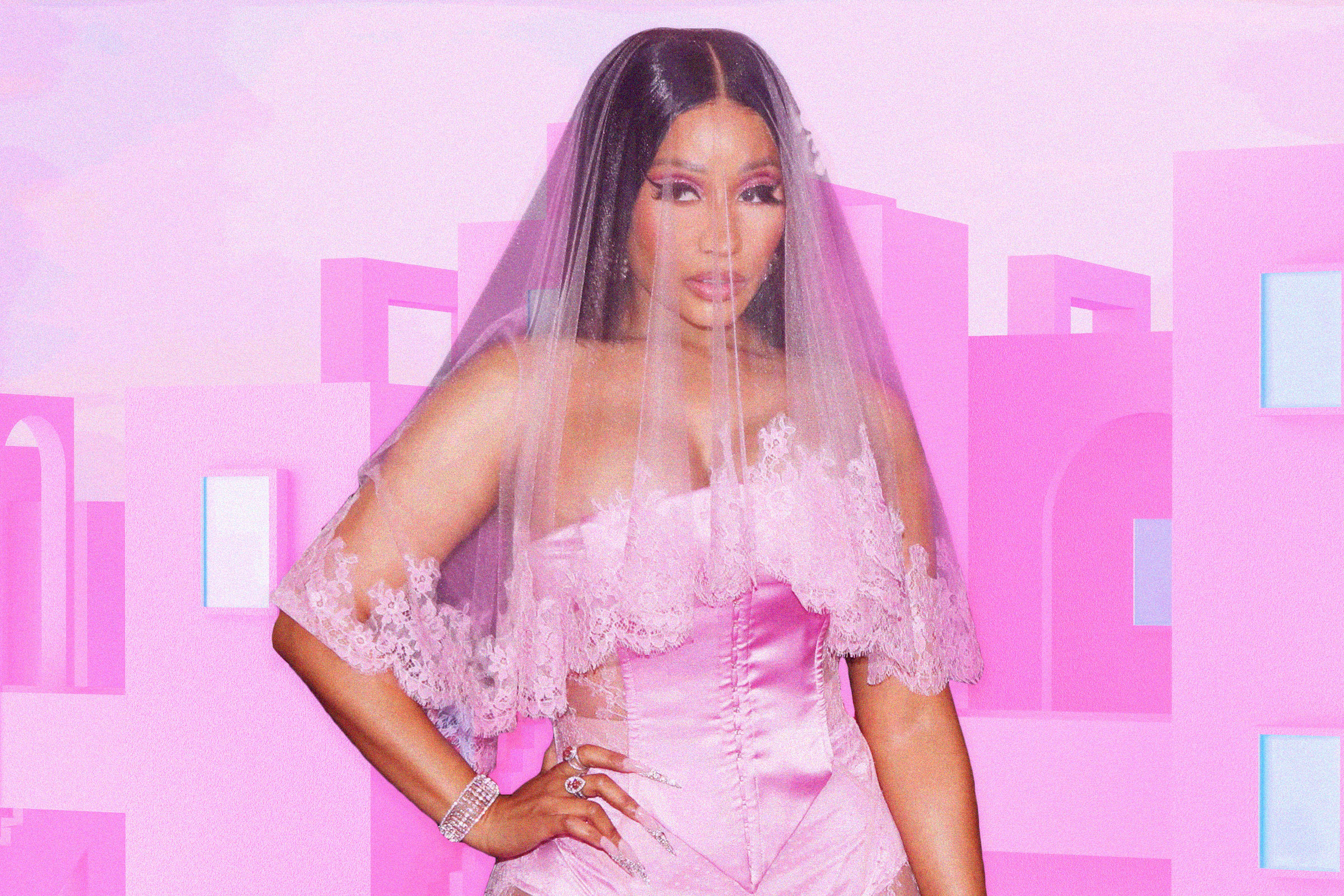 nicki minaj in a pink dress is Pretty Elaborate Gown at Met Gala 2019 - Just Jared - Celebrity News and Gossip VMAs 2017: Nicki Minaj Wears