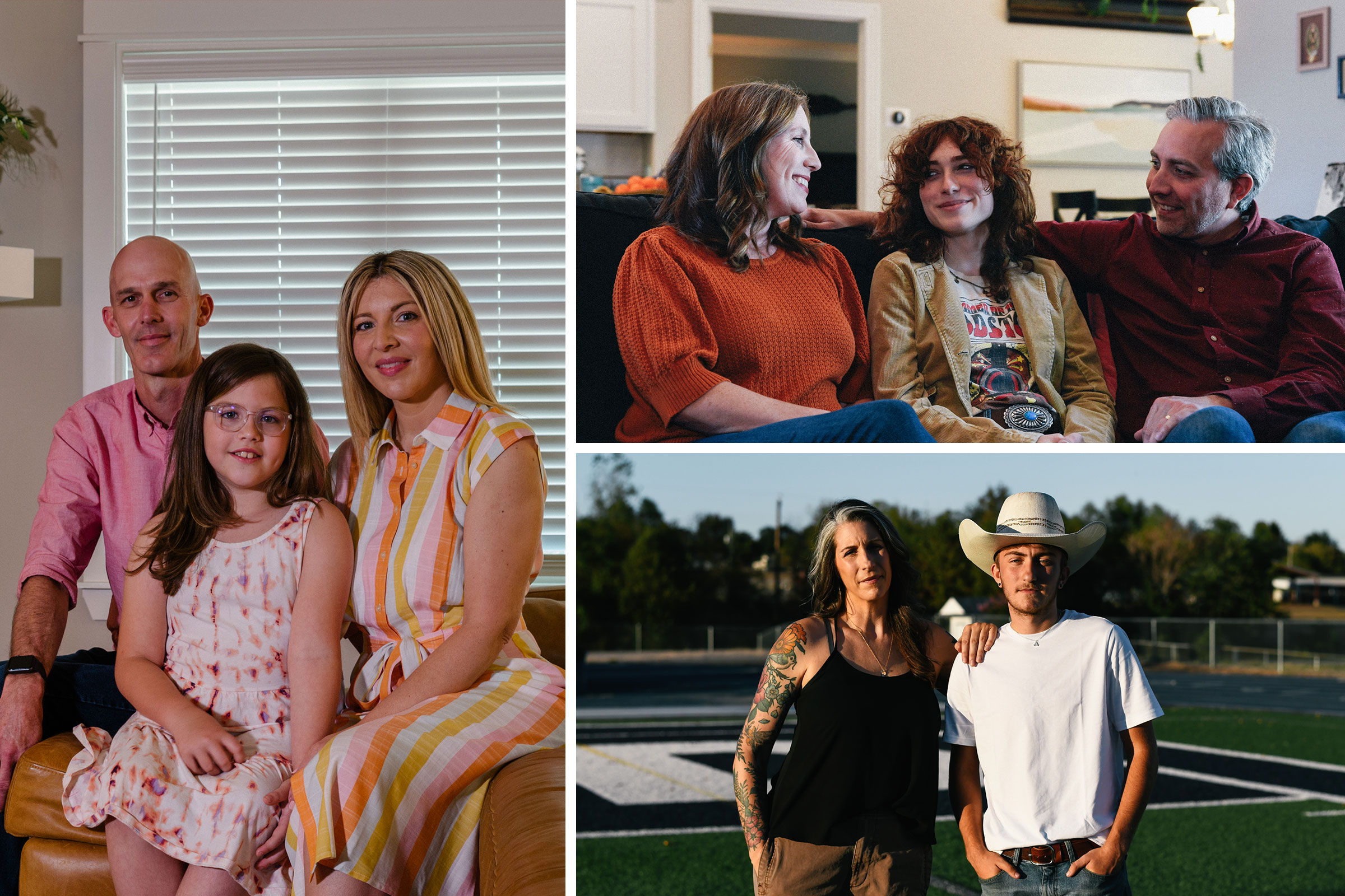 The Dennis family, Jennen family, and Brandt family are among the families of transgender youth who have challenged Arkansas’ ban on gender-affirming care for young people. The trial begins Oct. 17.