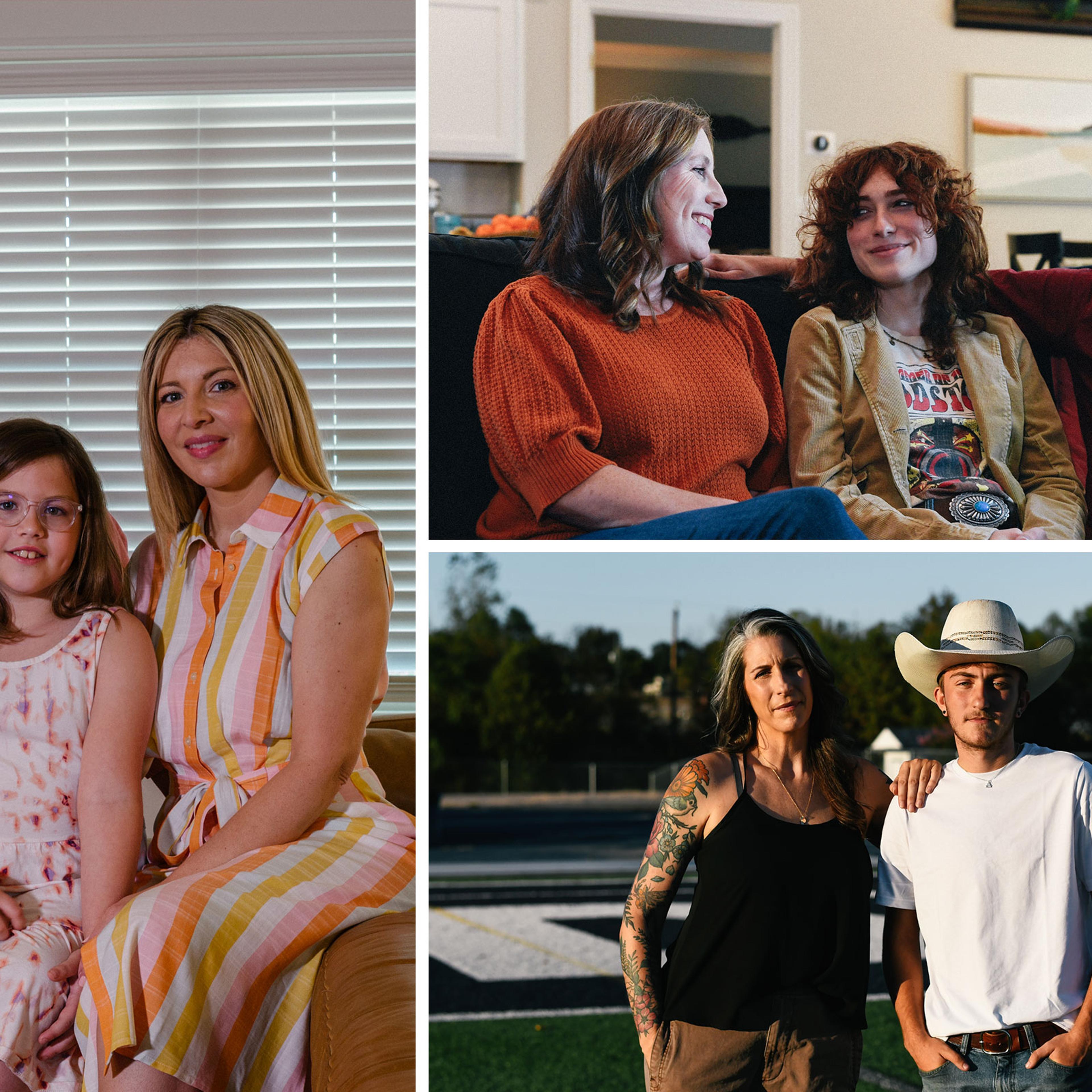 The Dennis family, Jennen family, and Brandt family are among the families of transgender youth who have challenged Arkansas’ ban on gender-affirming care for young people. The trial begins Oct. 17.