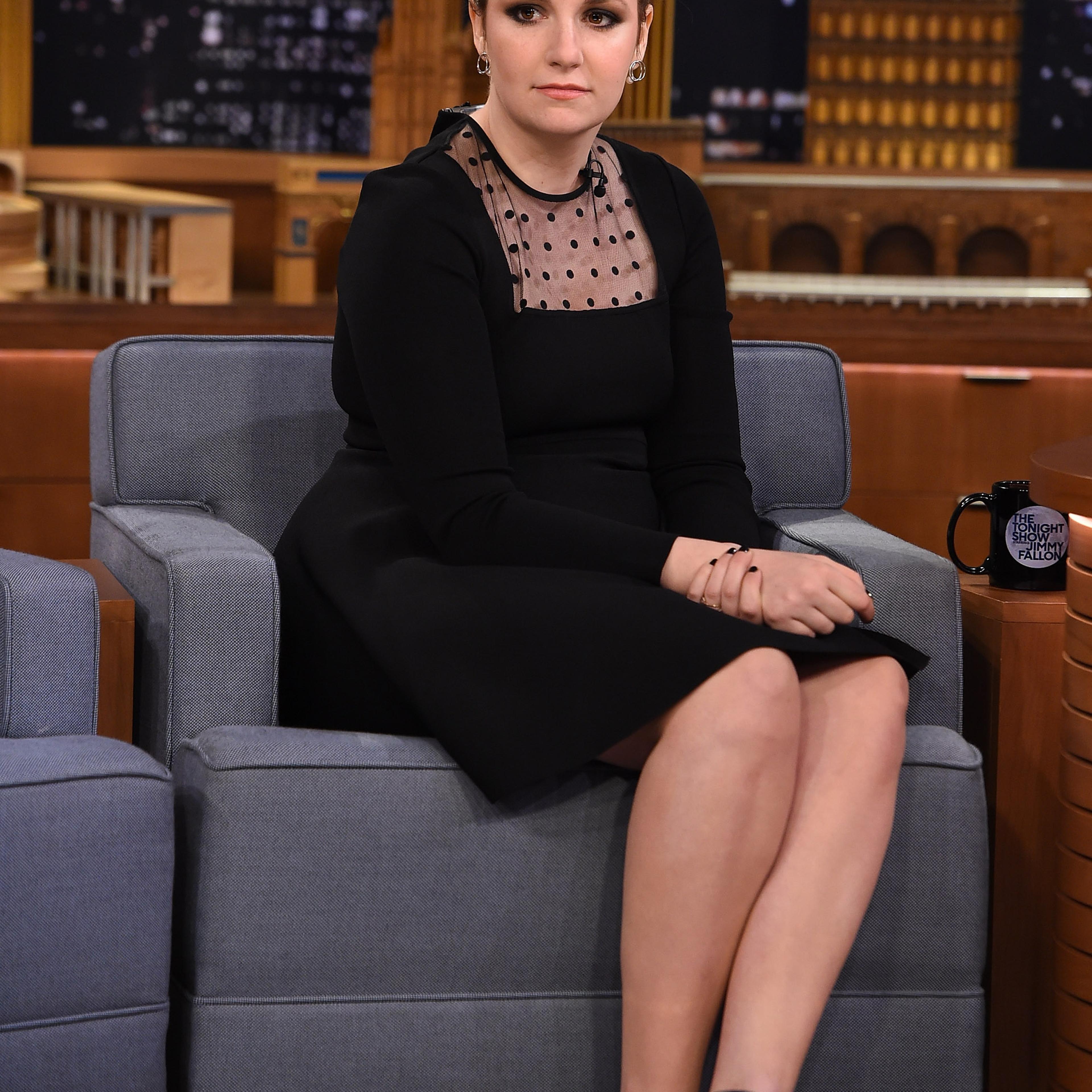 Lena Dunham Visits "The Tonight Show Starring Jimmy Fallon"