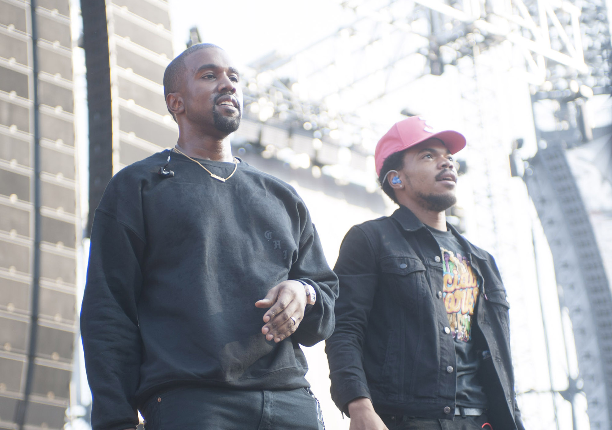Kanye West and Chance the Rapper