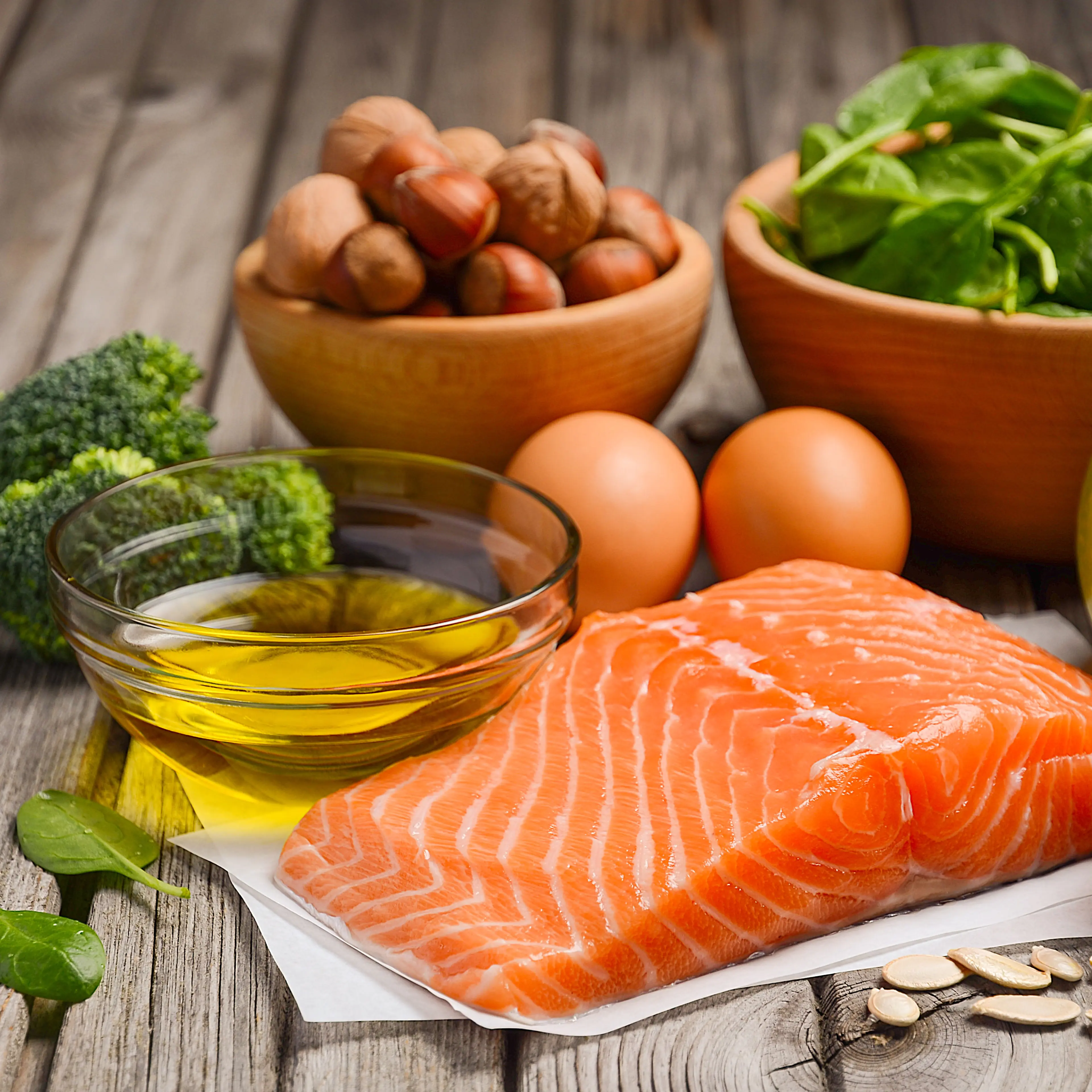 Selection of healthy products. Balanced diet concept.