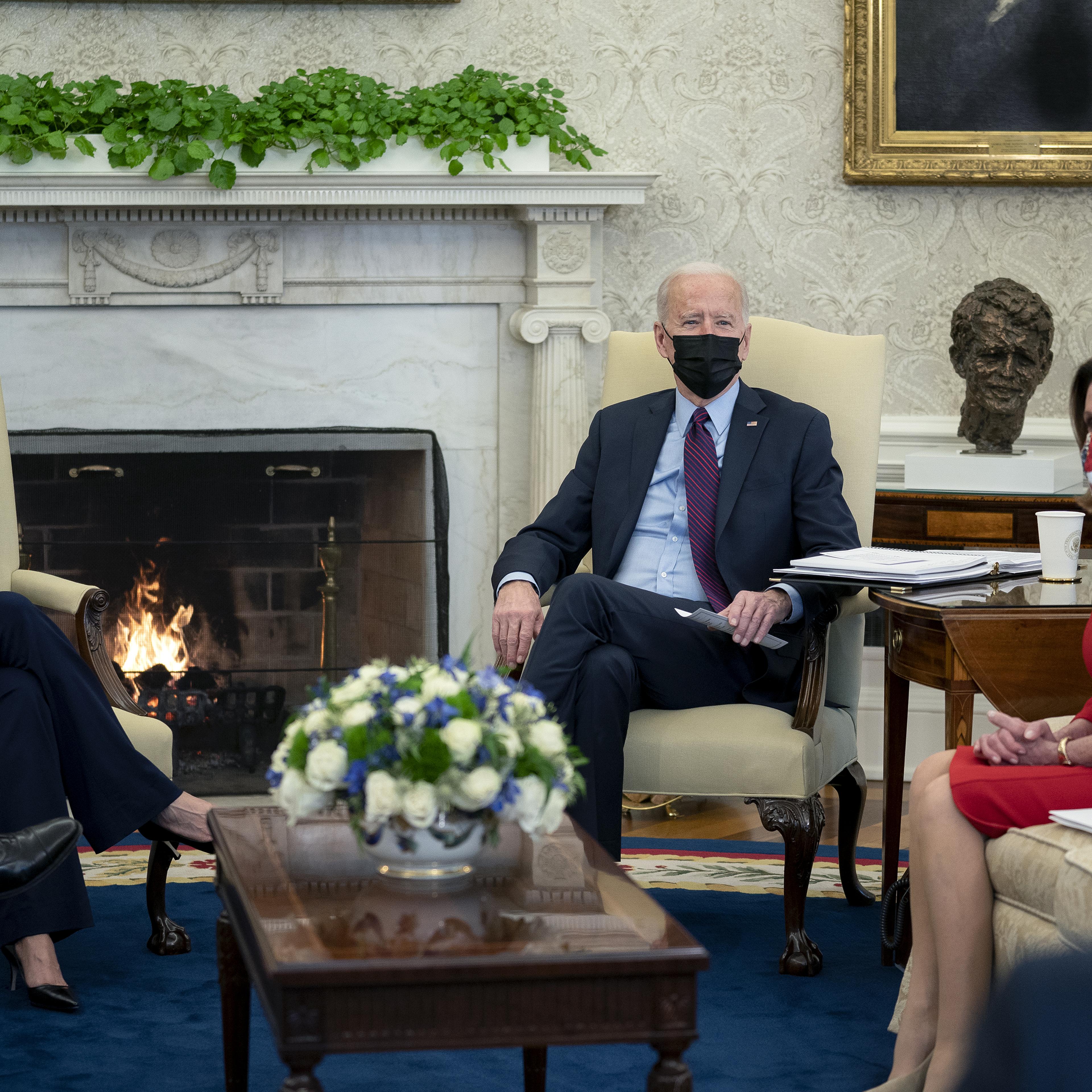 President Biden Meets With House Democratic Leaders About Covid-19 Stimulus Relief