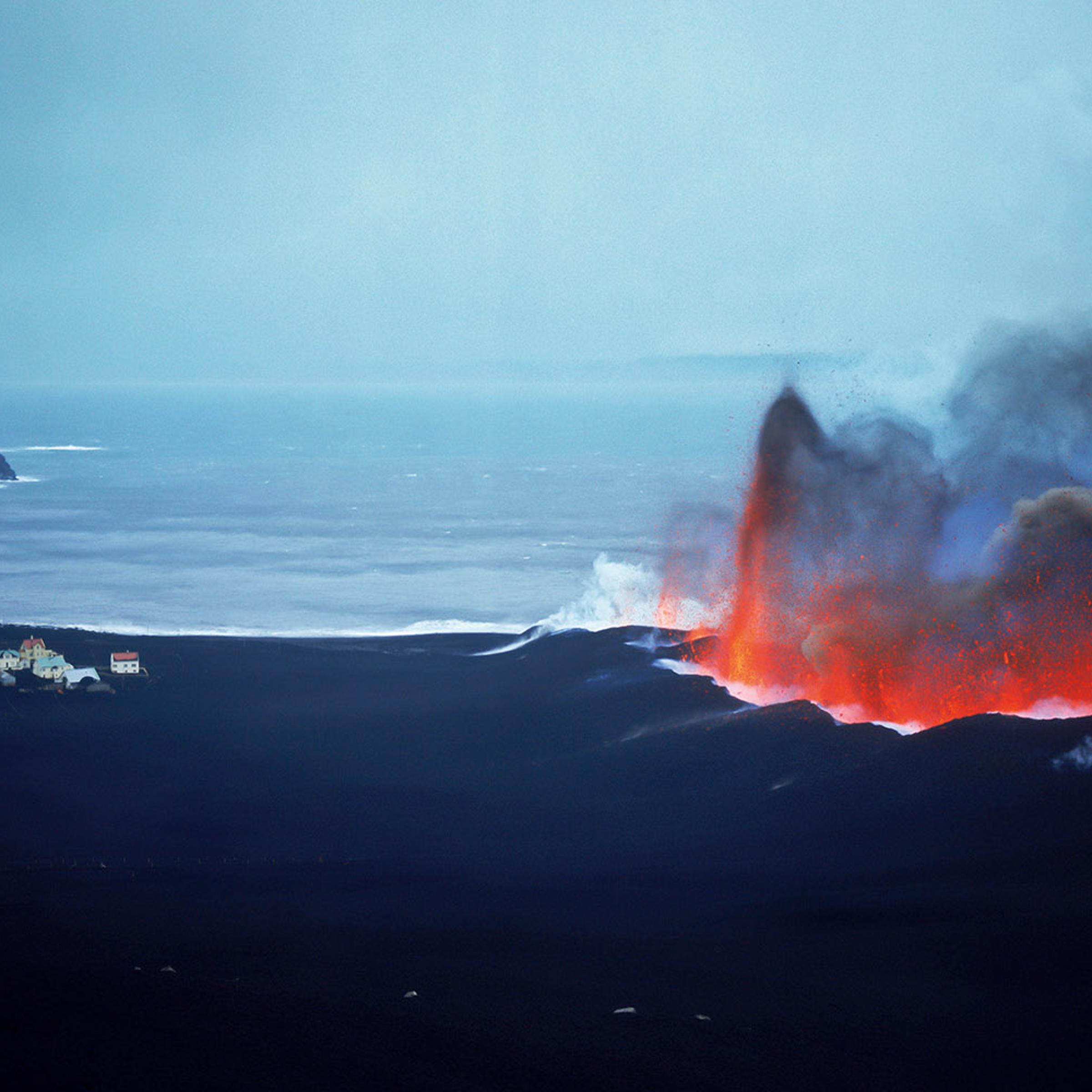 In the early hours of January 23, 1973, the 5000 residents of Heimaey Island awoke to a 1,500m-long wall of fire rising to the east of the town. The island, originally formed by volcanic eruptions, was hastily evacuated within a couple of days.