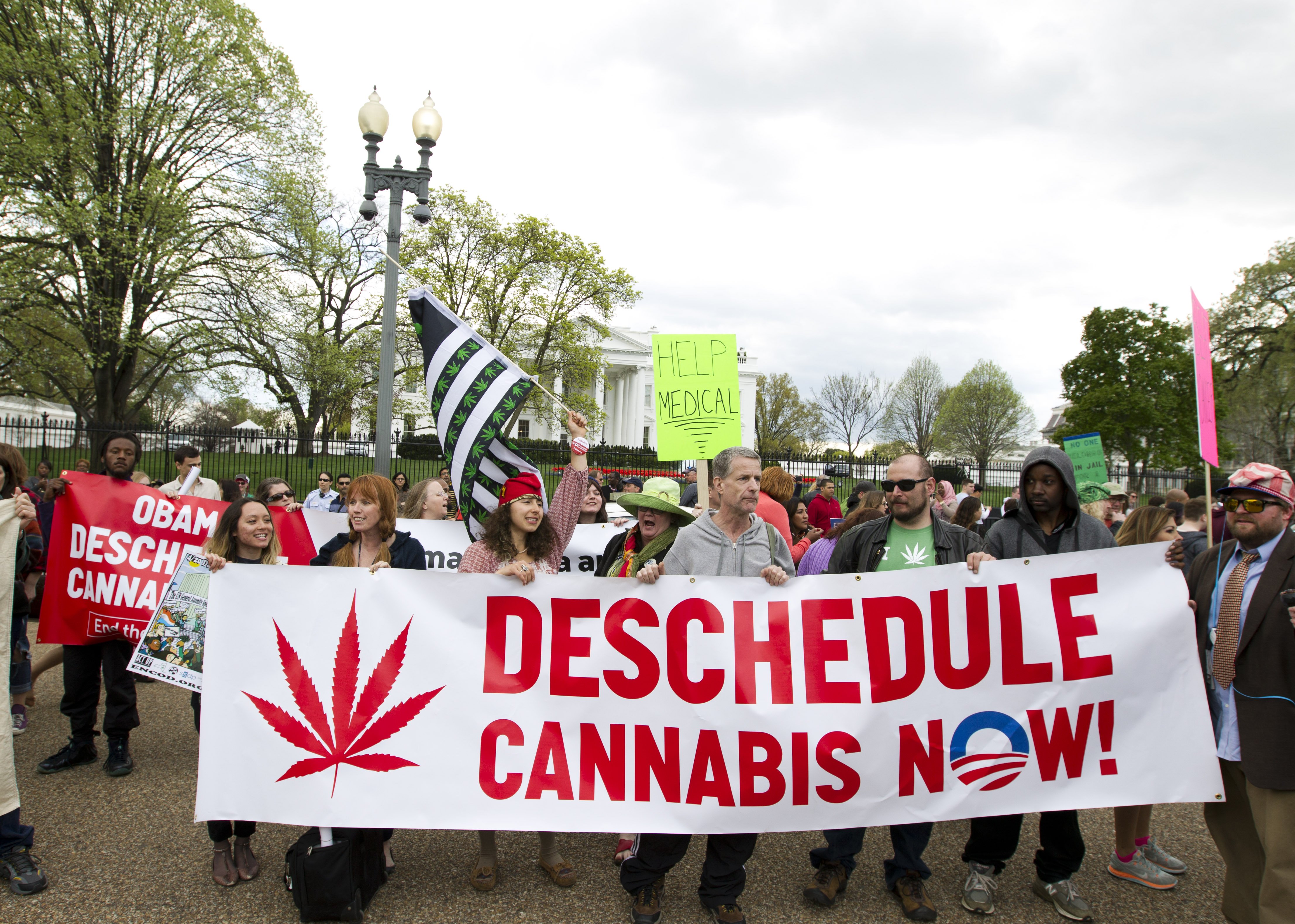 Marijuana protest