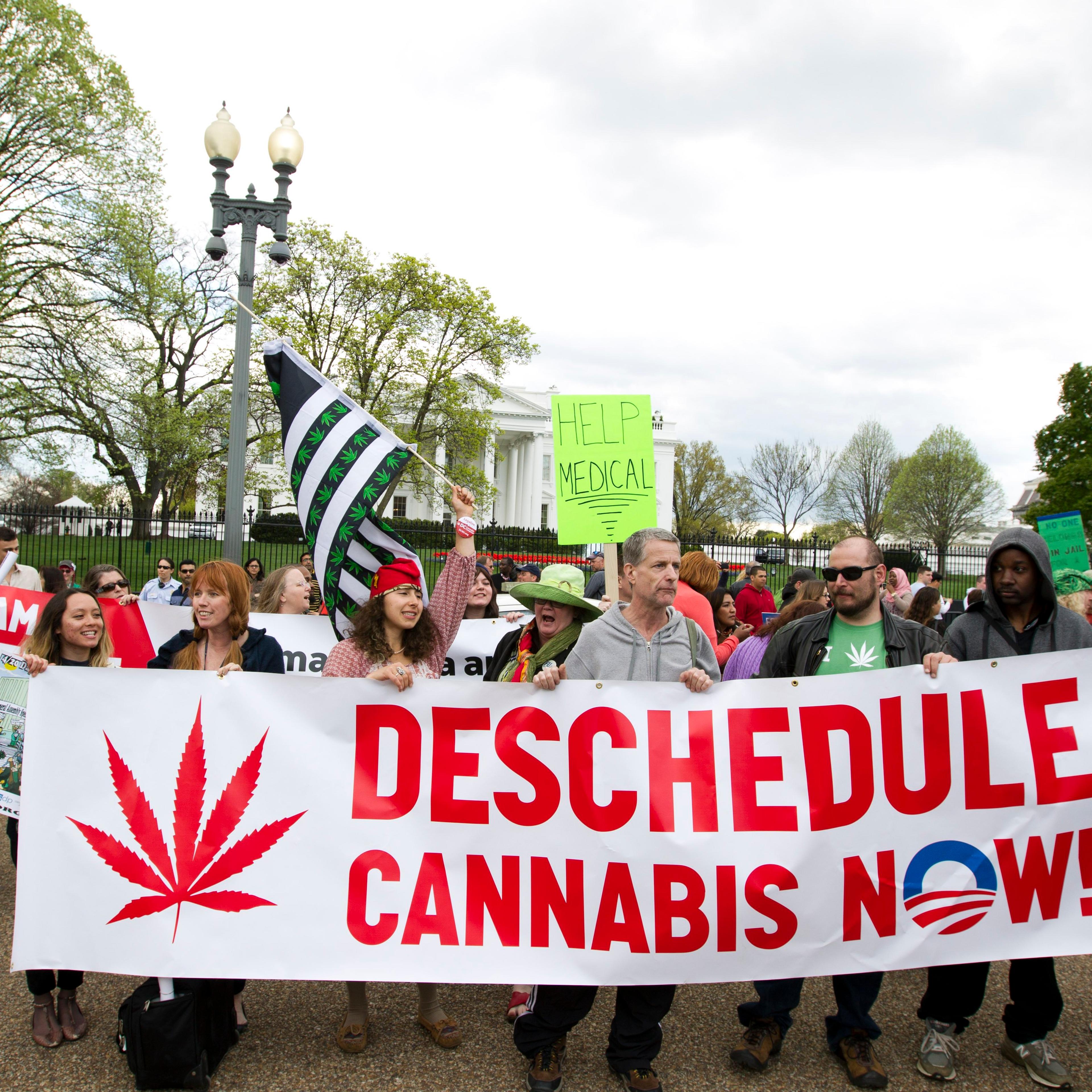 Marijuana protest