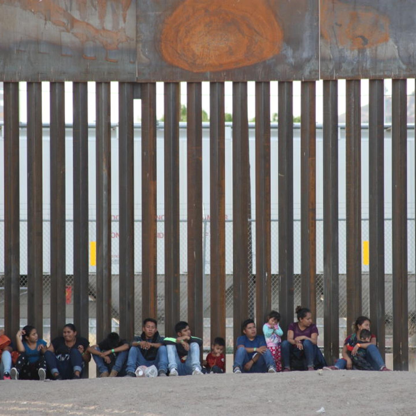 Central American Migrants Cross The Rio Bravo To Surrender To Border Patrol