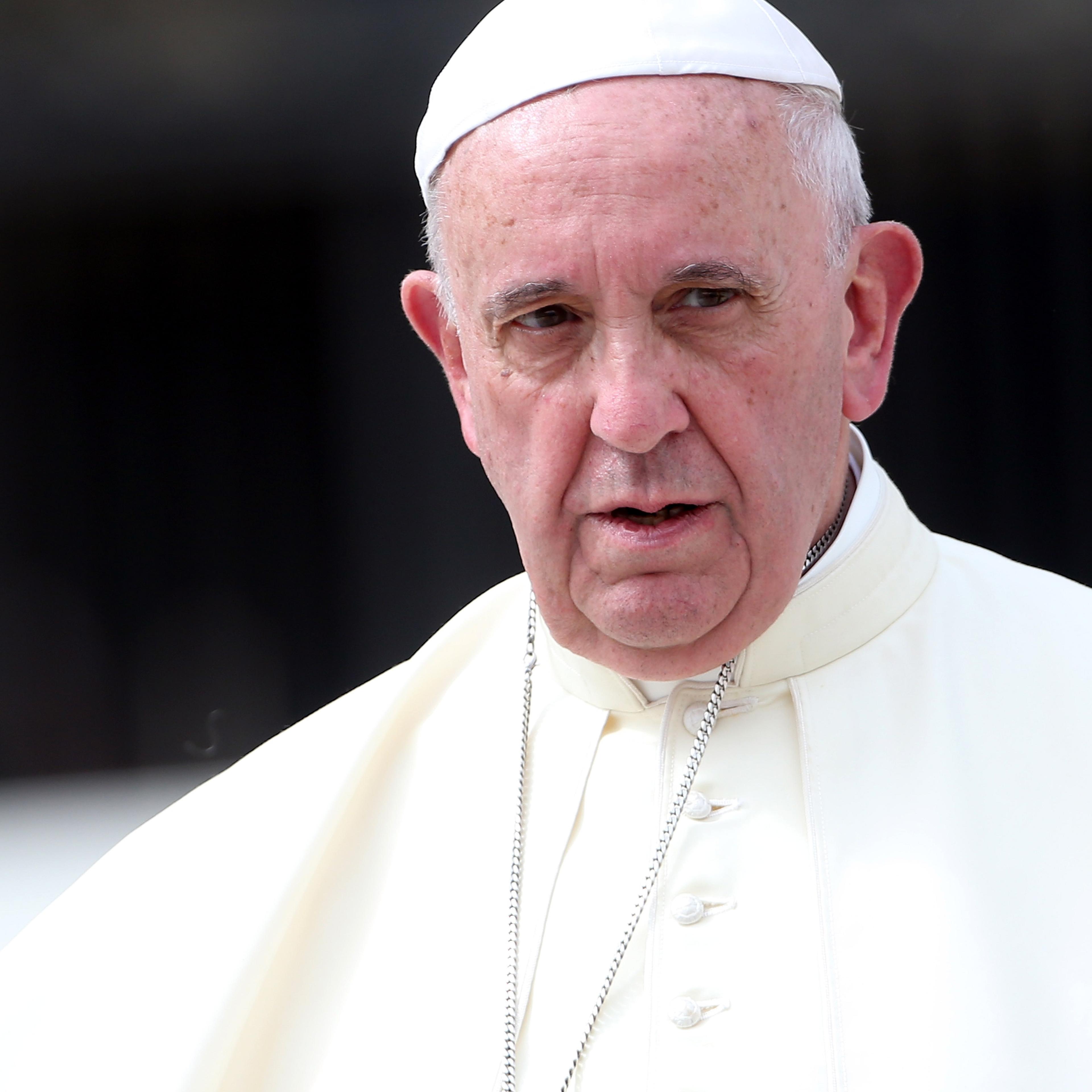 Pope Francis arrives in St. Peter's Square for his weekly audience in Vatican City on Sept. 16, 2015.