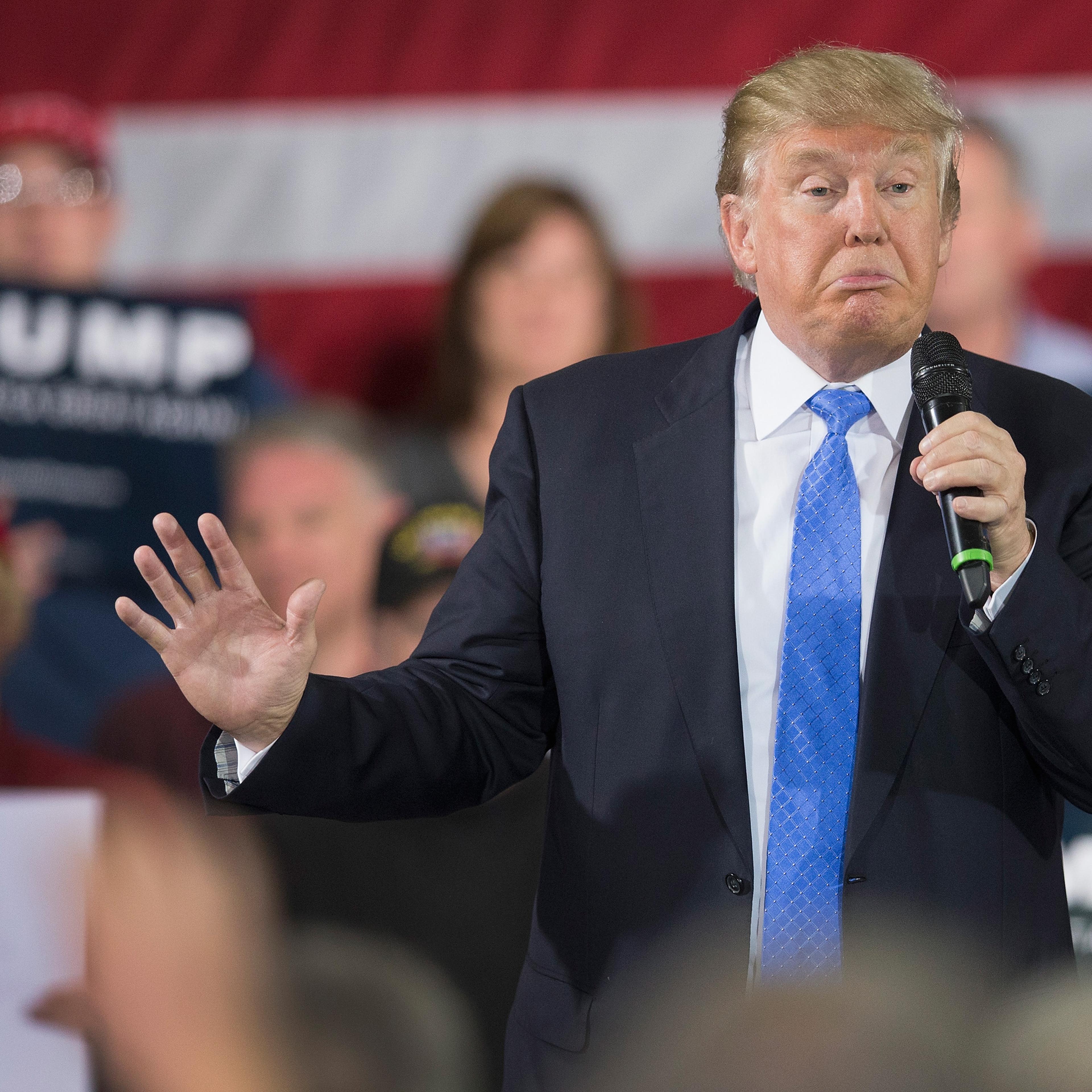 Donald Trump Campaigns In Wisconsin