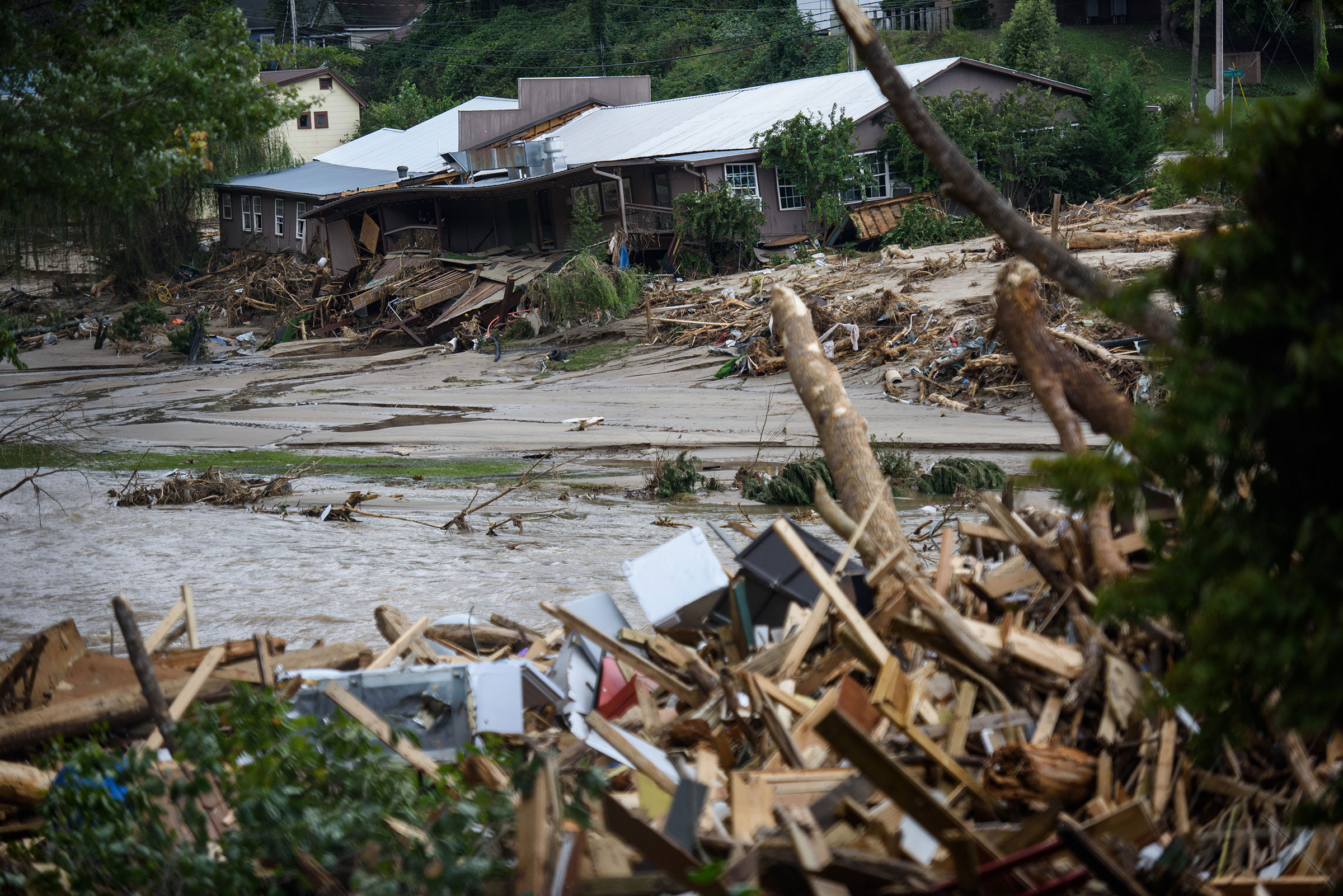 Hurricane Helene Causes Massive Flooding Across Swath Of Western North Carolina