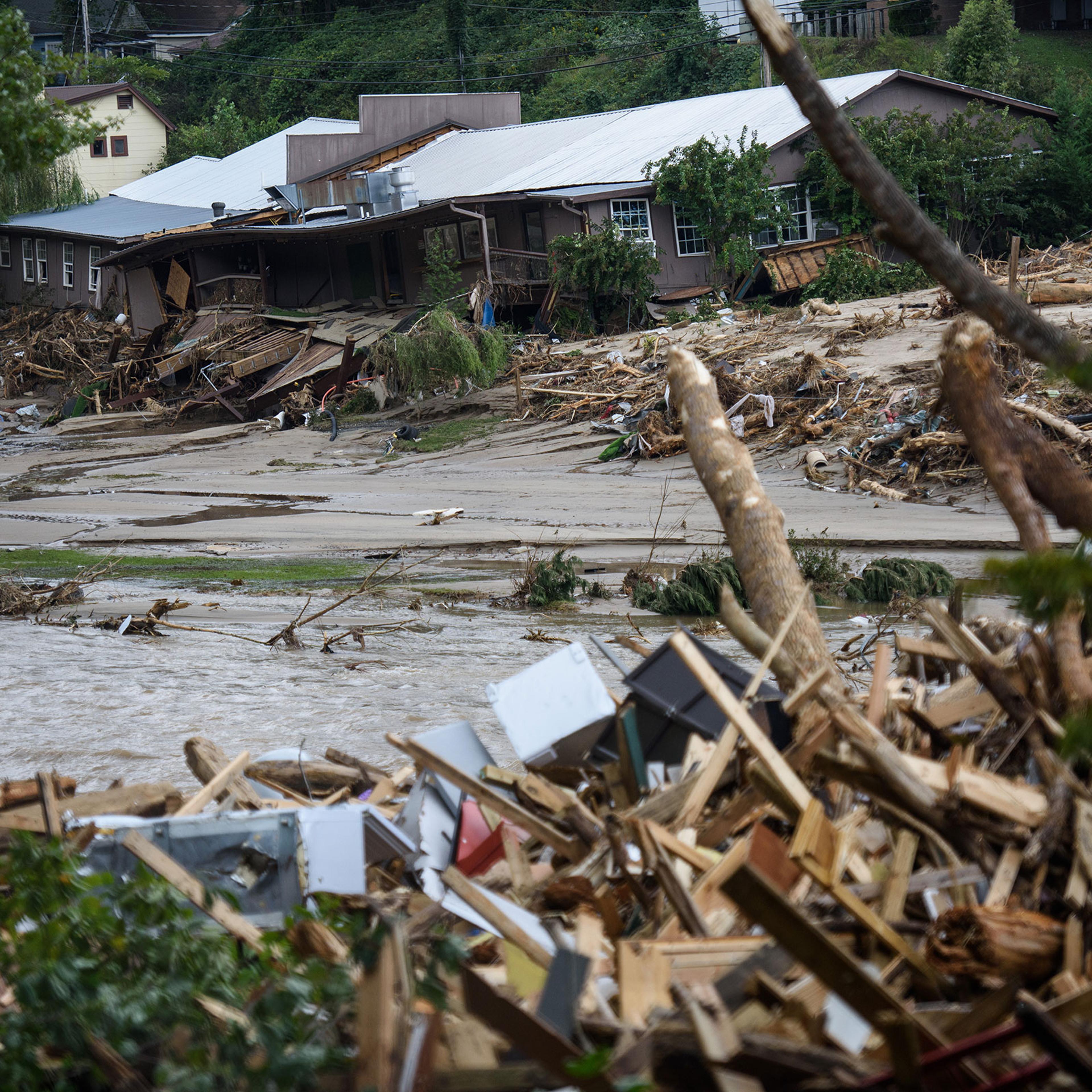 Hurricane Helene Causes Massive Flooding Across Swath Of Western North Carolina