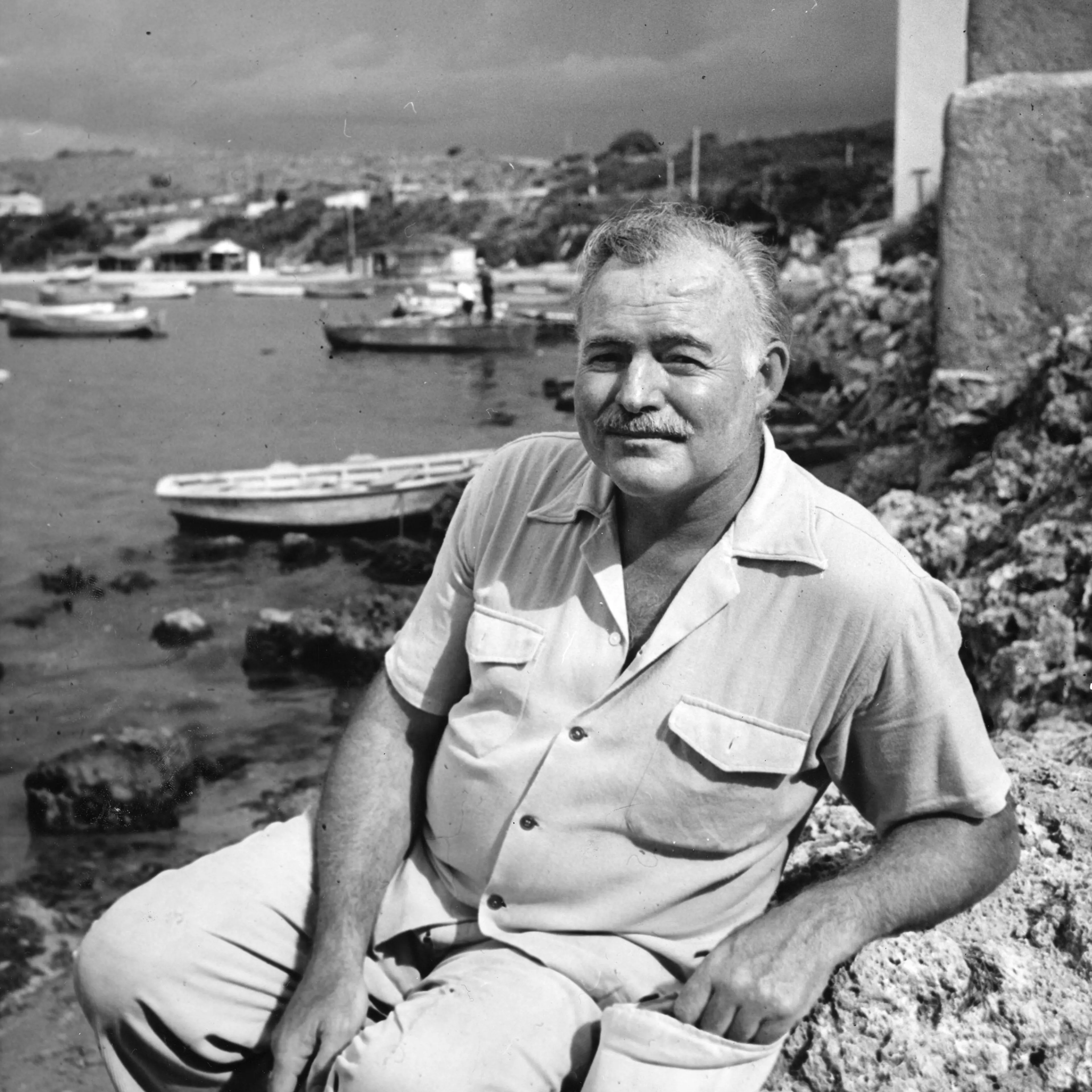 Ernest Hemingway in Cuba, August 1952.