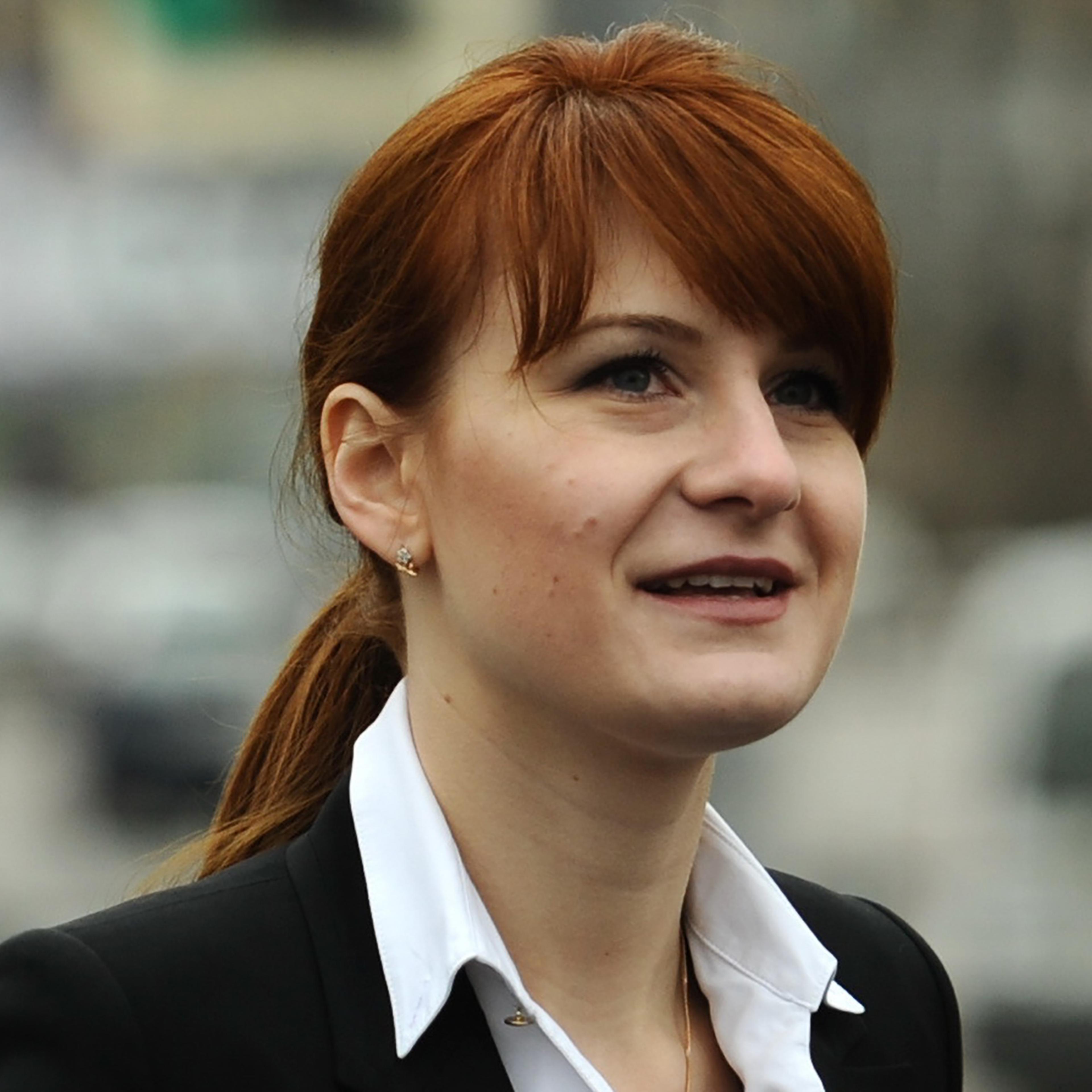 Maria Butina attends a rally at Krasnopresnenskaya Zastava Square in support of legalizing the possession of handguns, April 21, 2013.