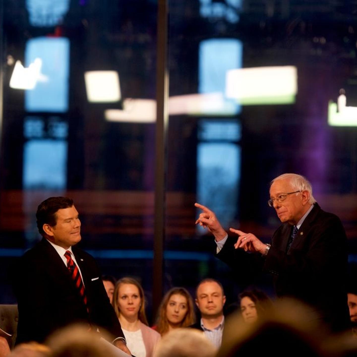Sen. Bernie Sanders Participates In A Fox News Town Hall In Pennsylvania