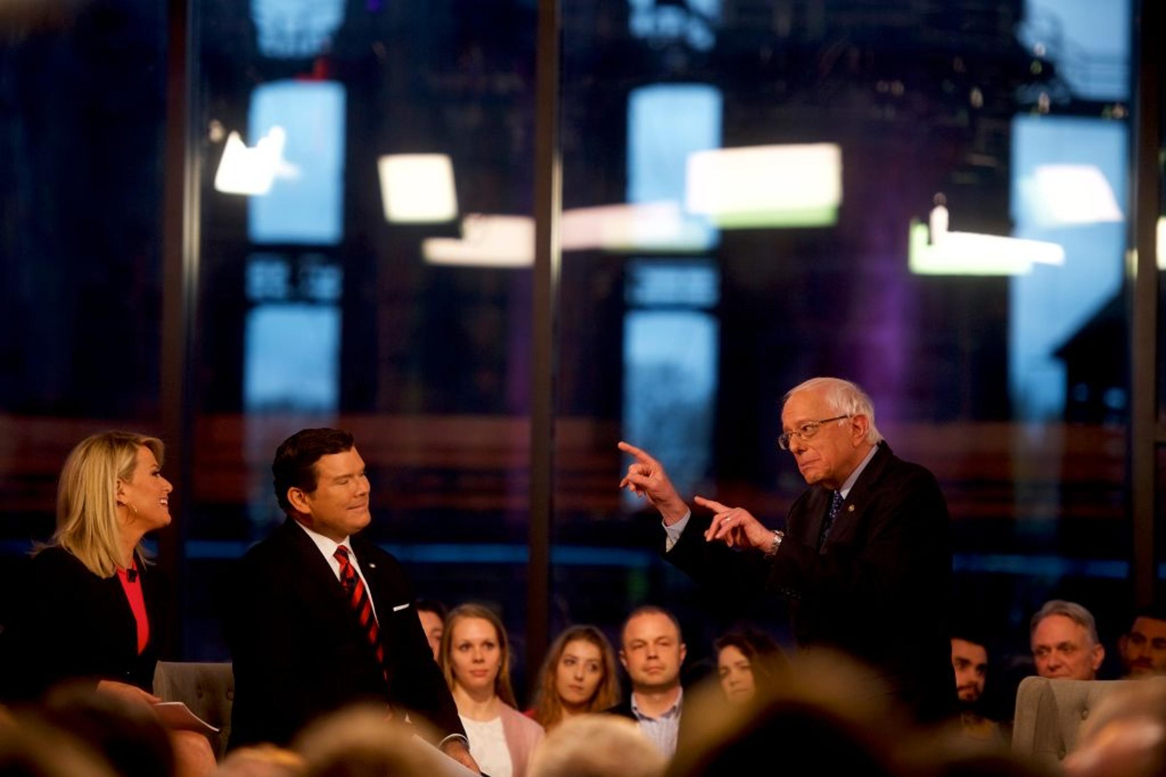 Sen. Bernie Sanders Participates In A Fox News Town Hall In Pennsylvania