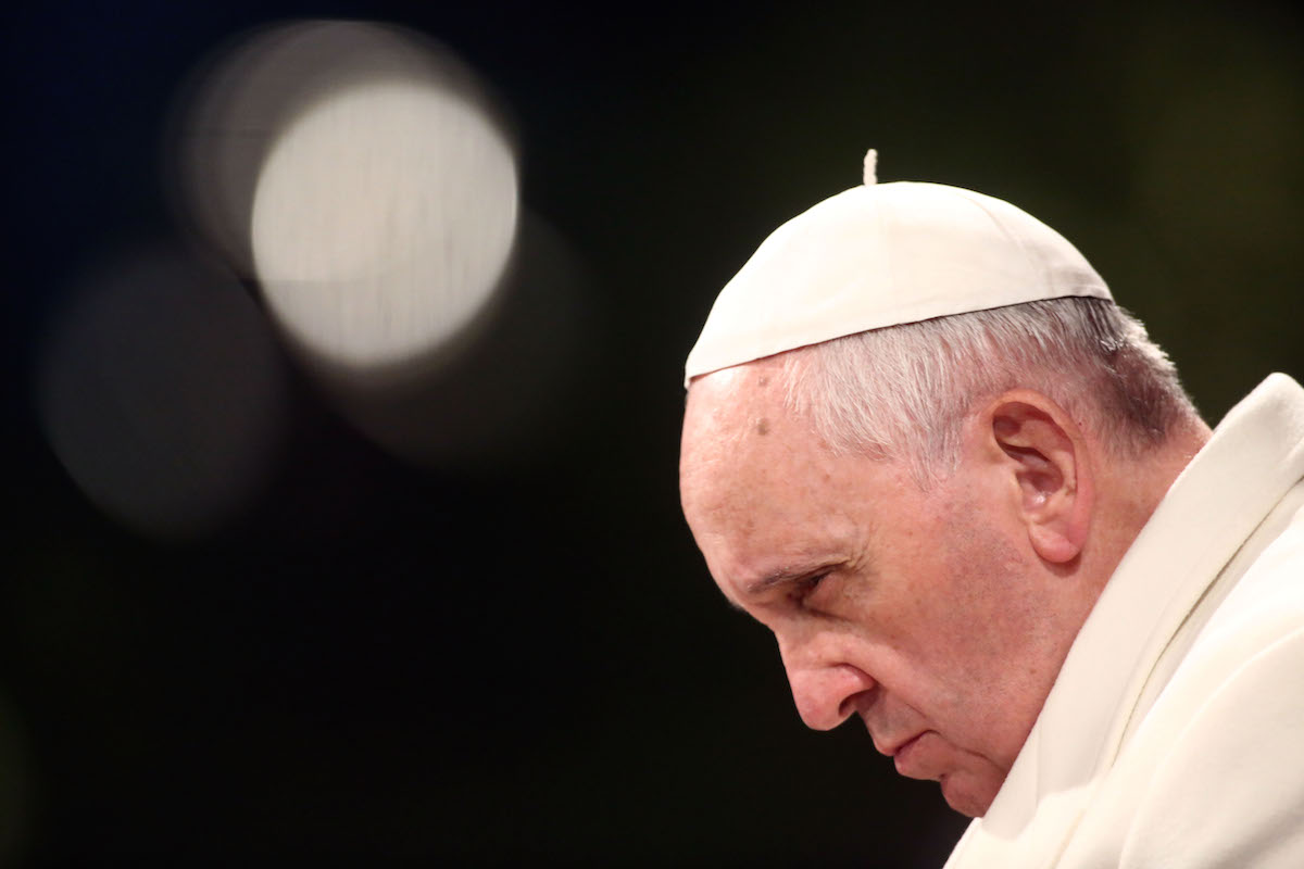 Pope Francis in Rome on April 18, 2014.