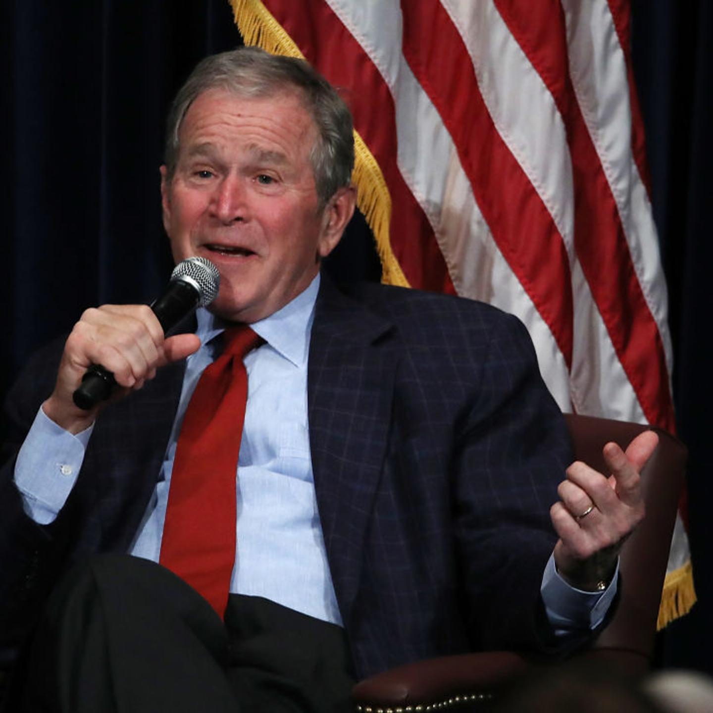 President George W. Bush Discusses His New Book At The Reagan Presidential Library