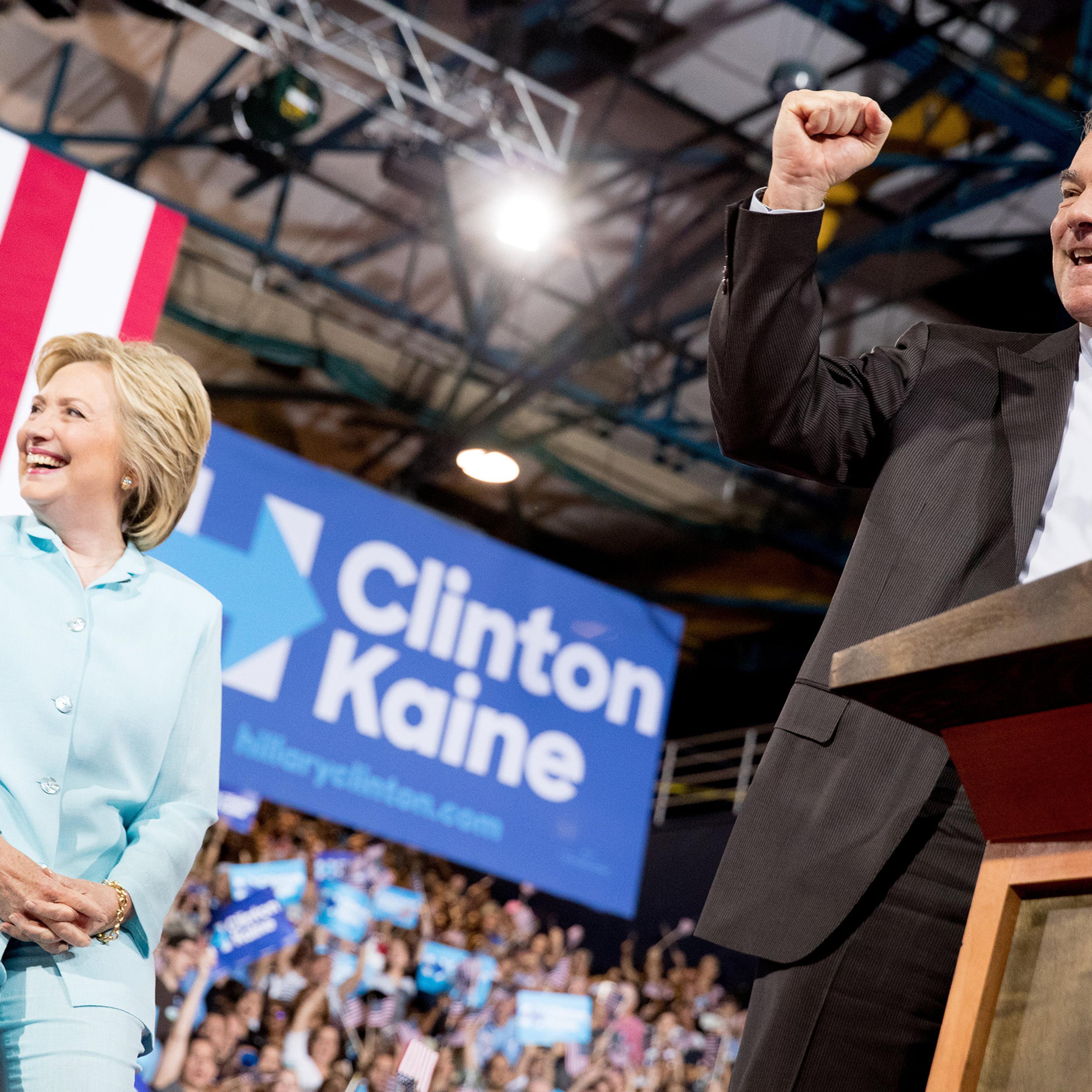 Hillary Clinton, Tim Kaine