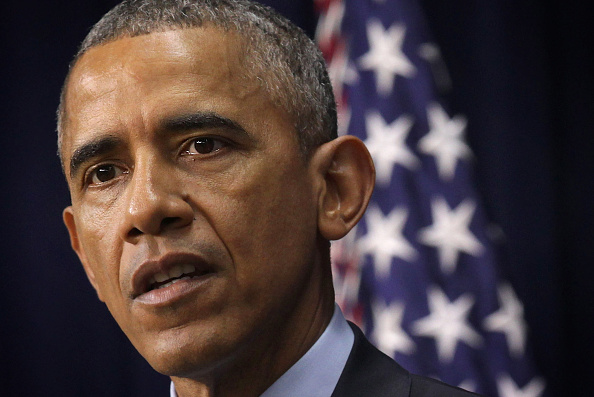 U.S. President Barack Obama speaks during an event at the South Court Auditorium of the Eisenhower Executive Office Building August 6, 2015 in Washington, DC.