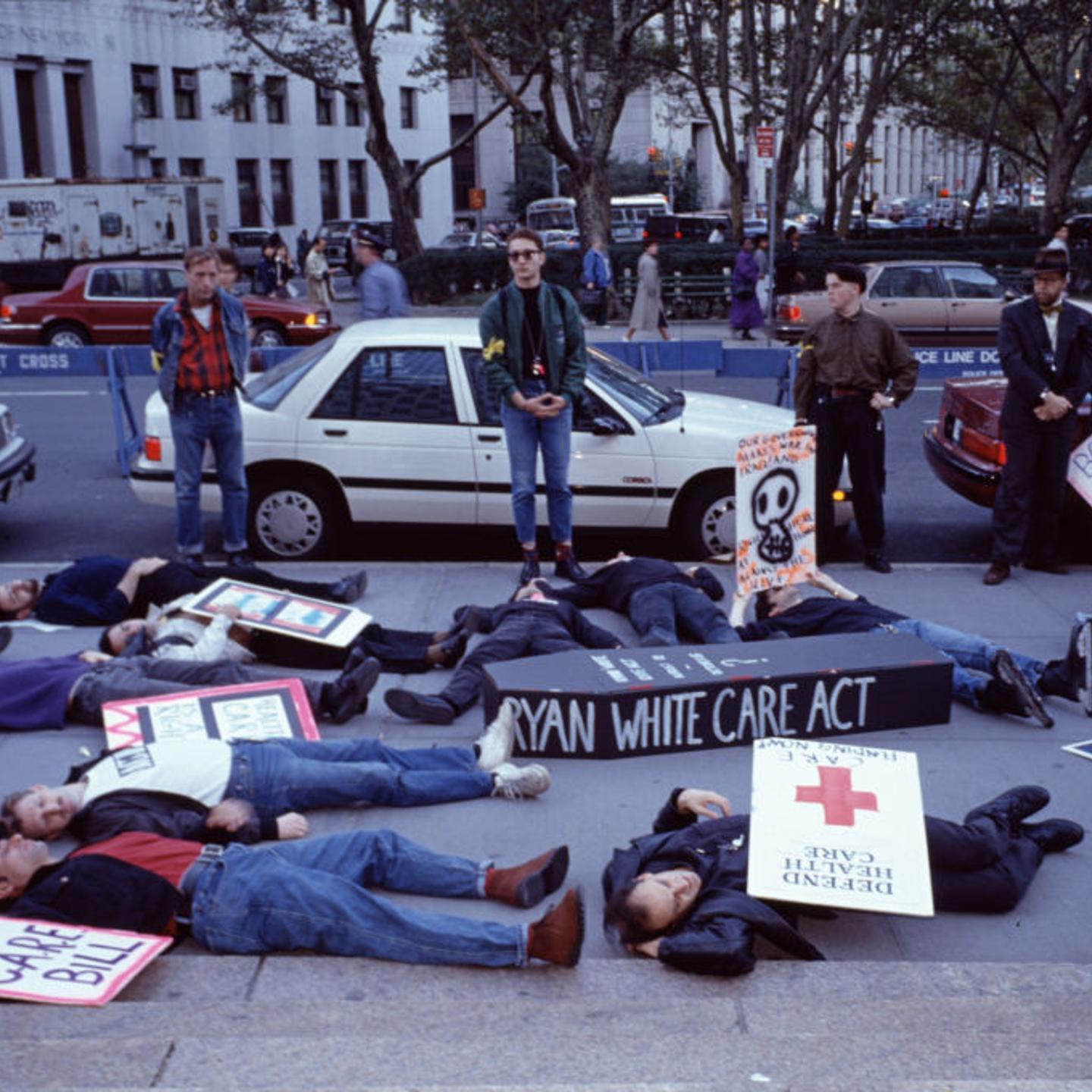 ACT UP Demonstration In Federal Plaza