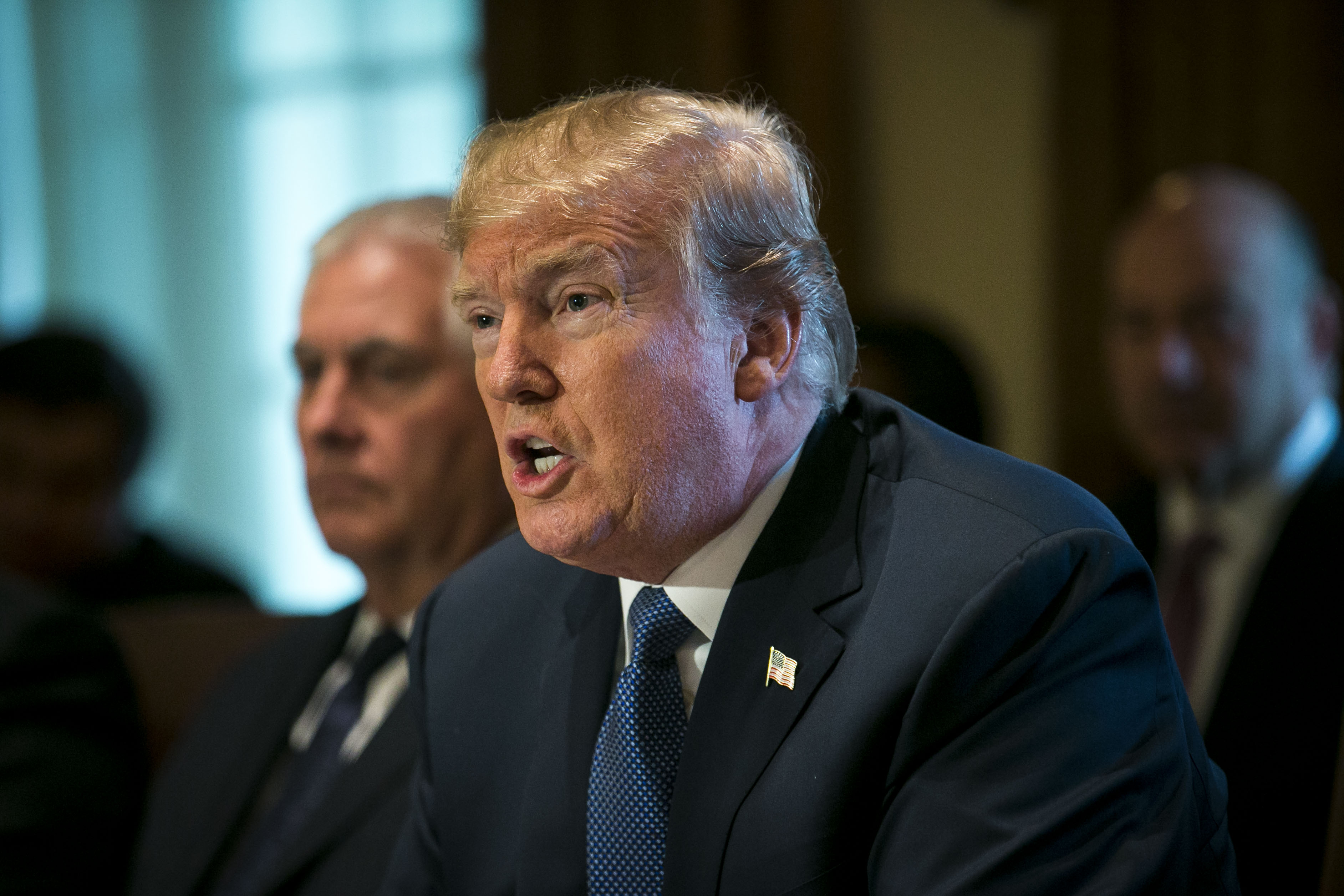 President Trump Holds A Cabinet Meeting Amid Tax Bill Reveal Delay