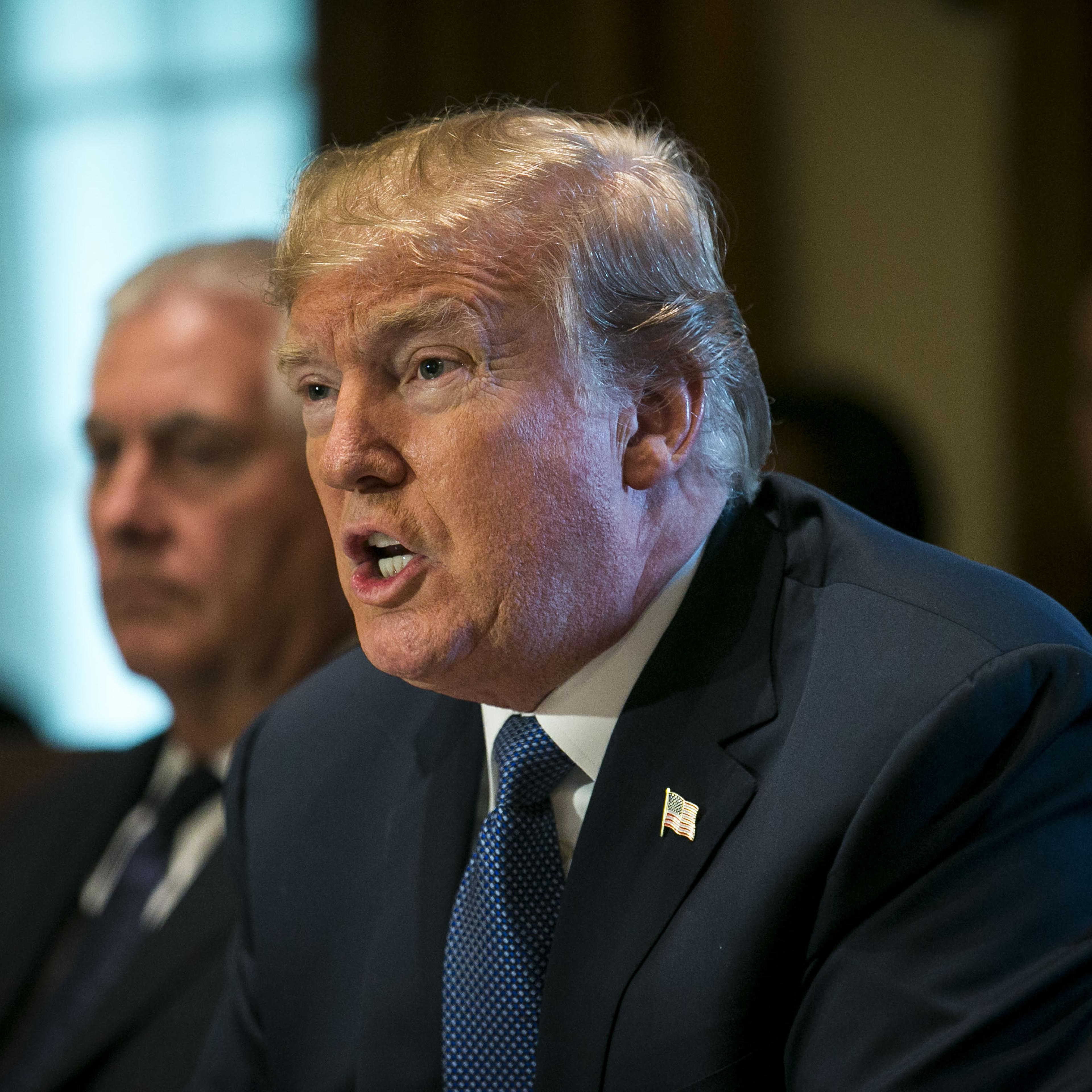 President Trump Holds A Cabinet Meeting Amid Tax Bill Reveal Delay