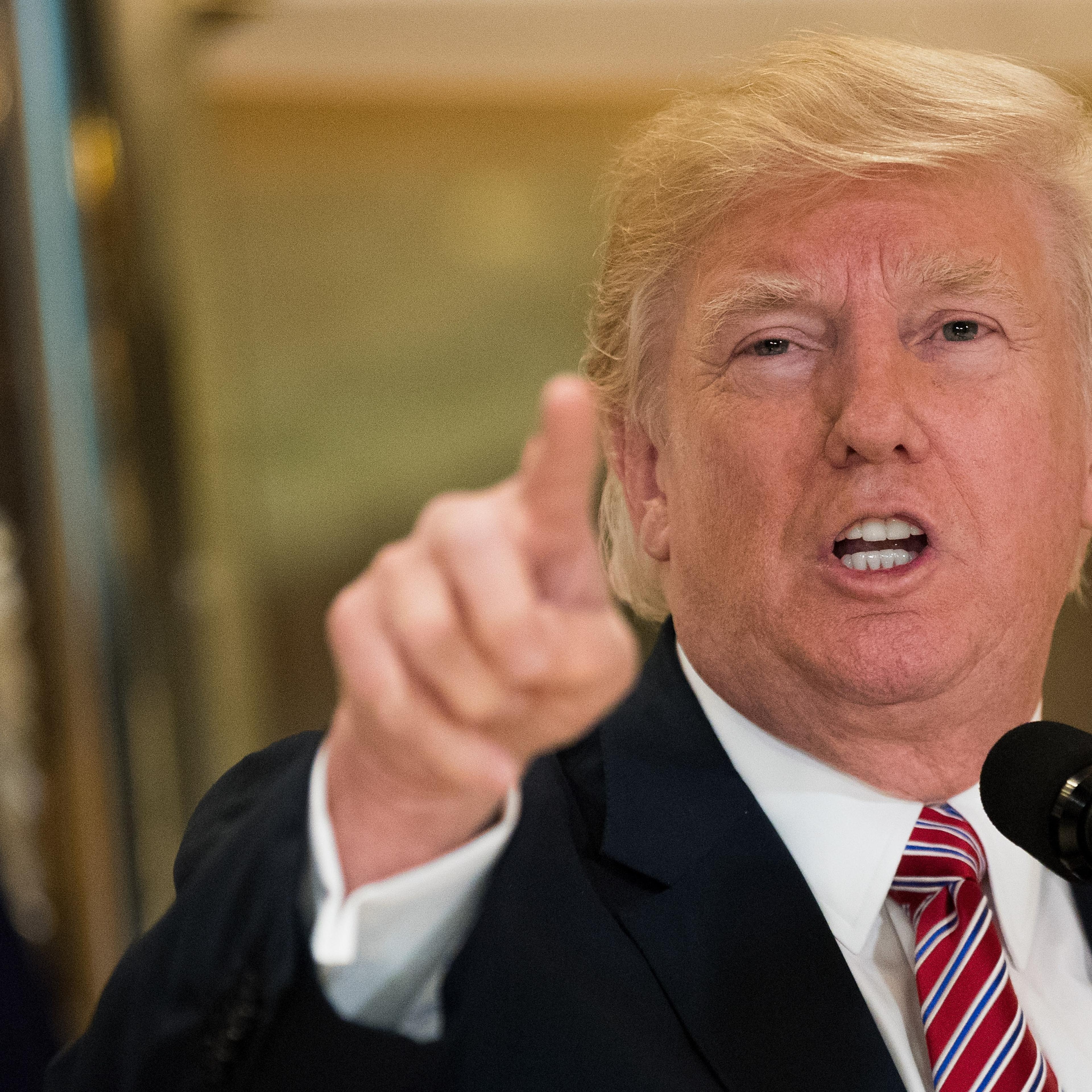 President Trump Speaks On Infrastructure Meeting Held At Trump Tower