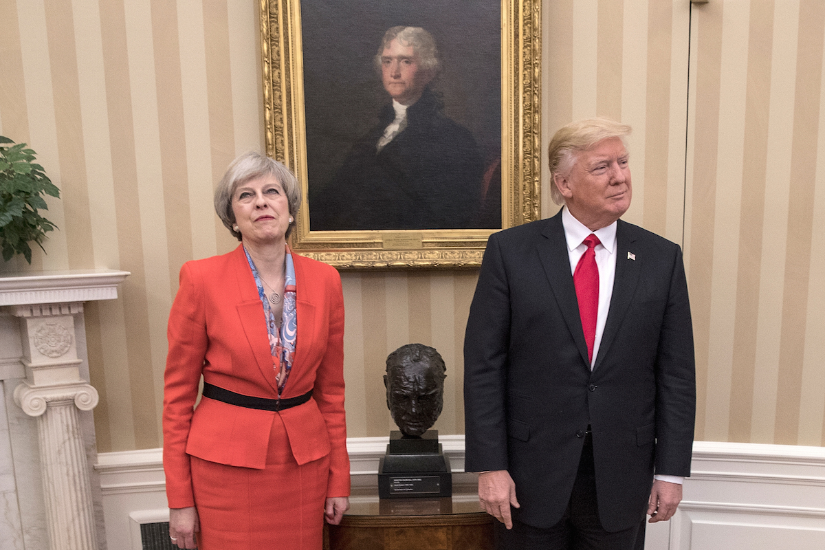 President Trump Meets With British PM Theresa May At The White House
