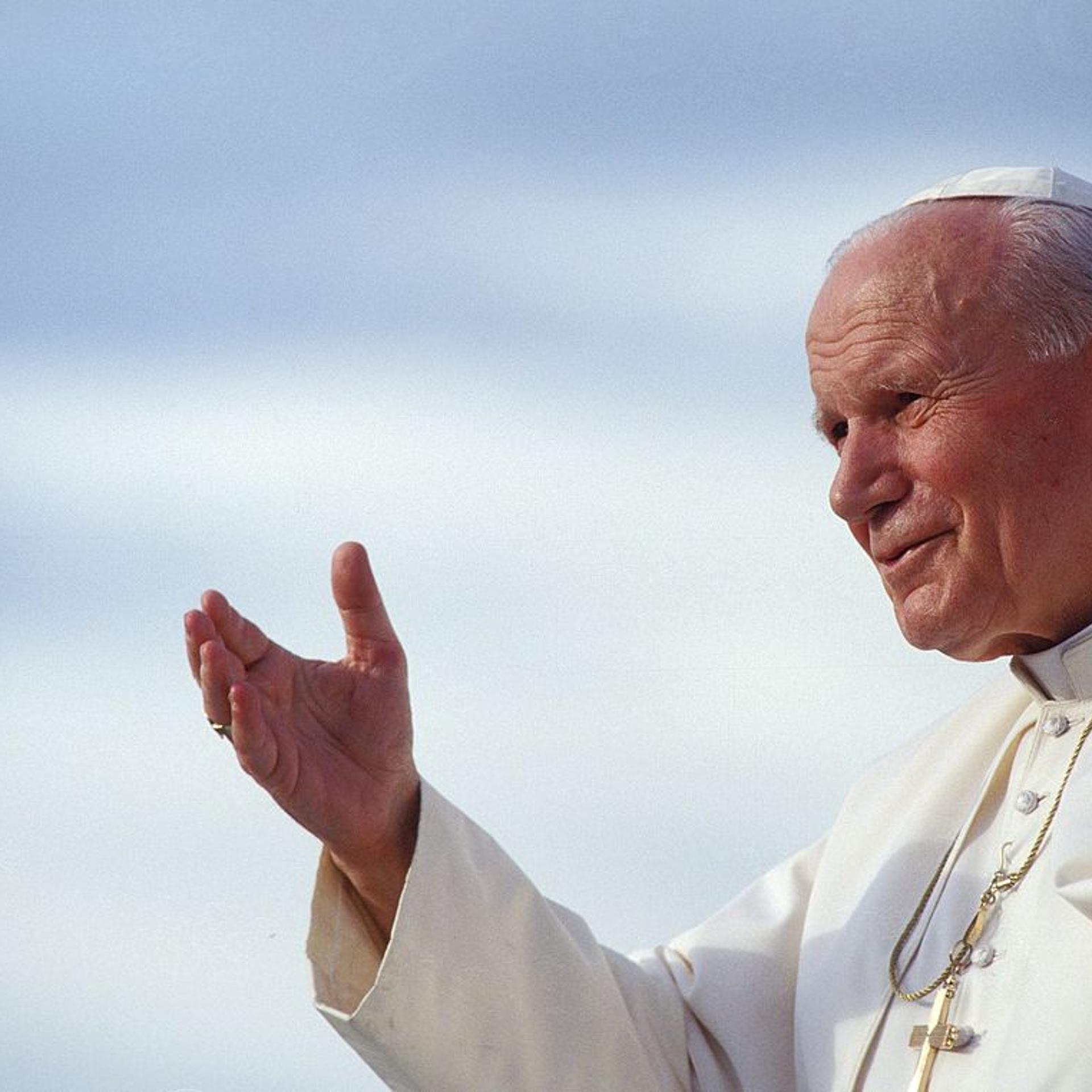 Pope John Paul II in Papua, Indonesia in January,1995.