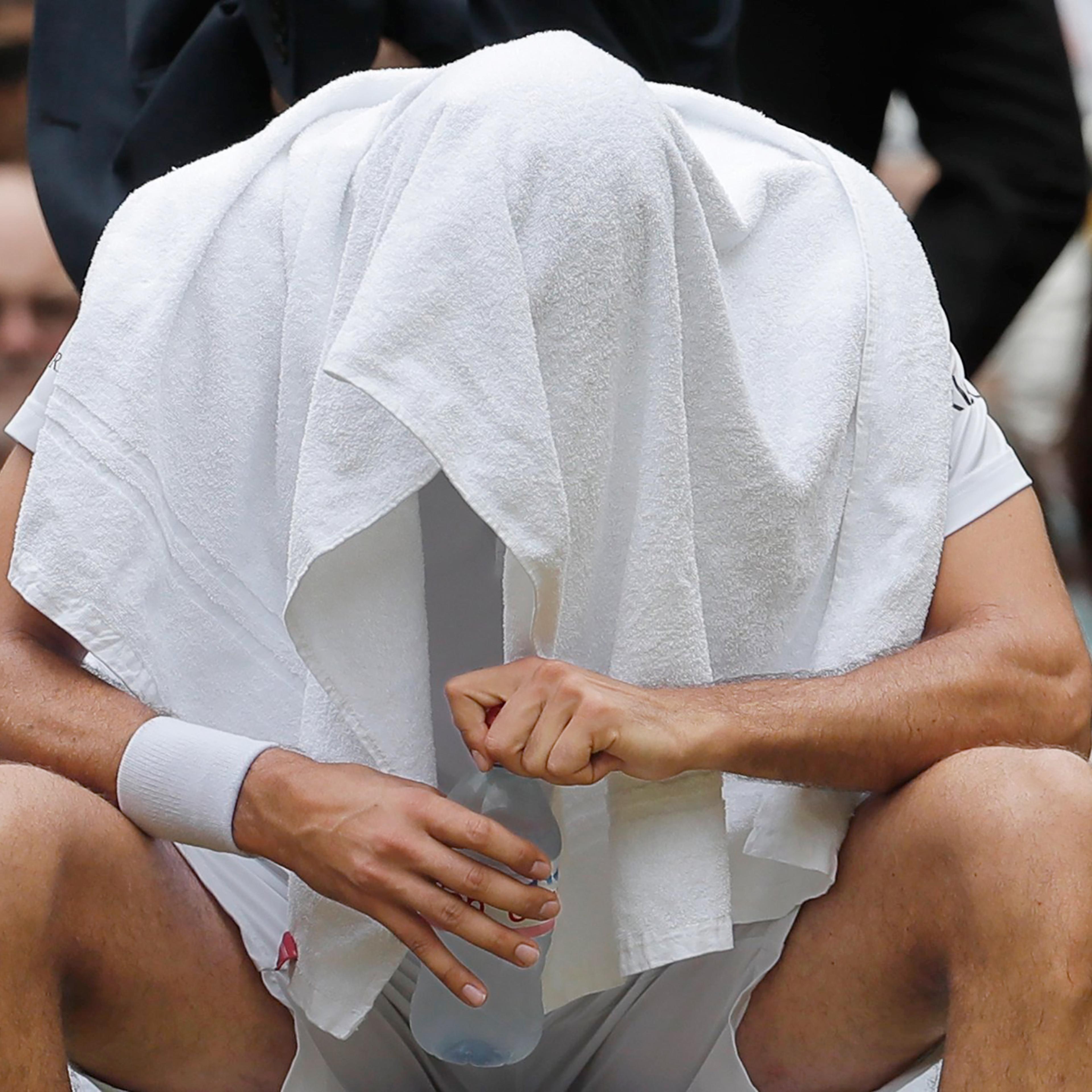 Marin Cilic broke down in tears during his loss to Roger Federer in the July 16 Wimbledon men’s final