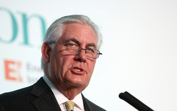 Rex Tillerson, chief executive officer of Exxon Mobil Corp., speaks during the Oil and Money 2015 conference in London, U.K. on Wednesday, Oct. 7, 2015.