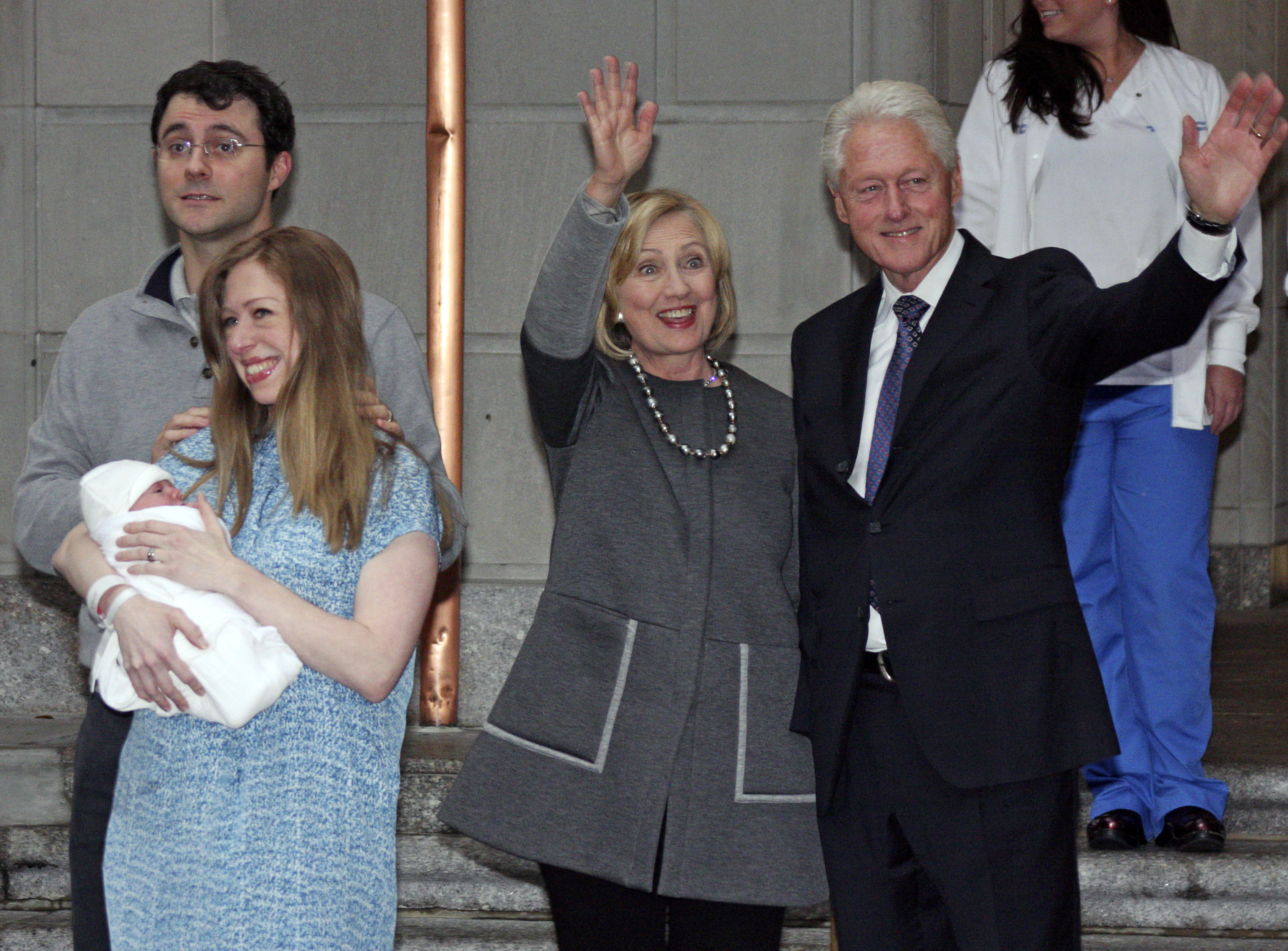 Mark Mezvinsky, Hillary Clinton, Chelsea Clinton, Bill Clinton
