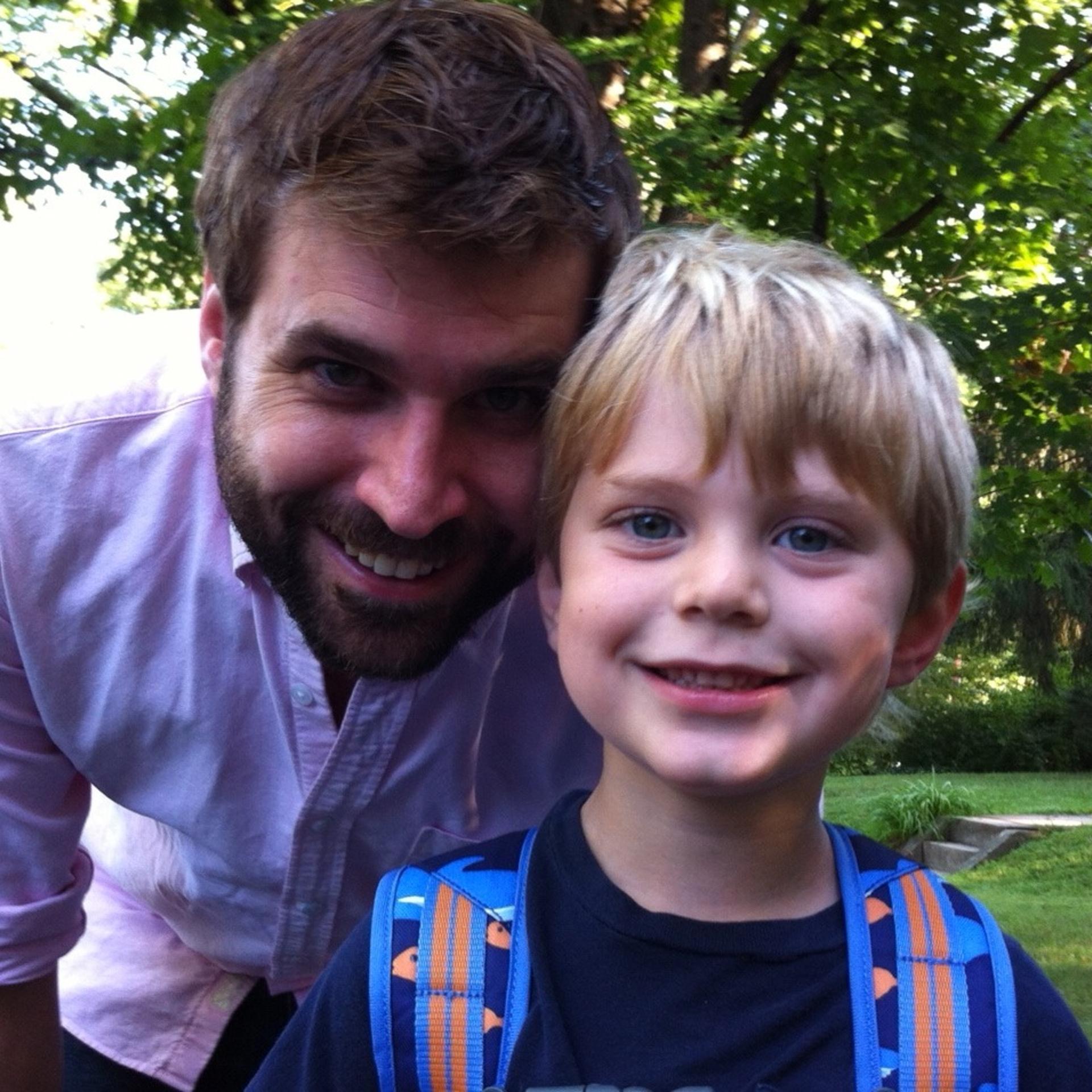 The author with his son Jack.