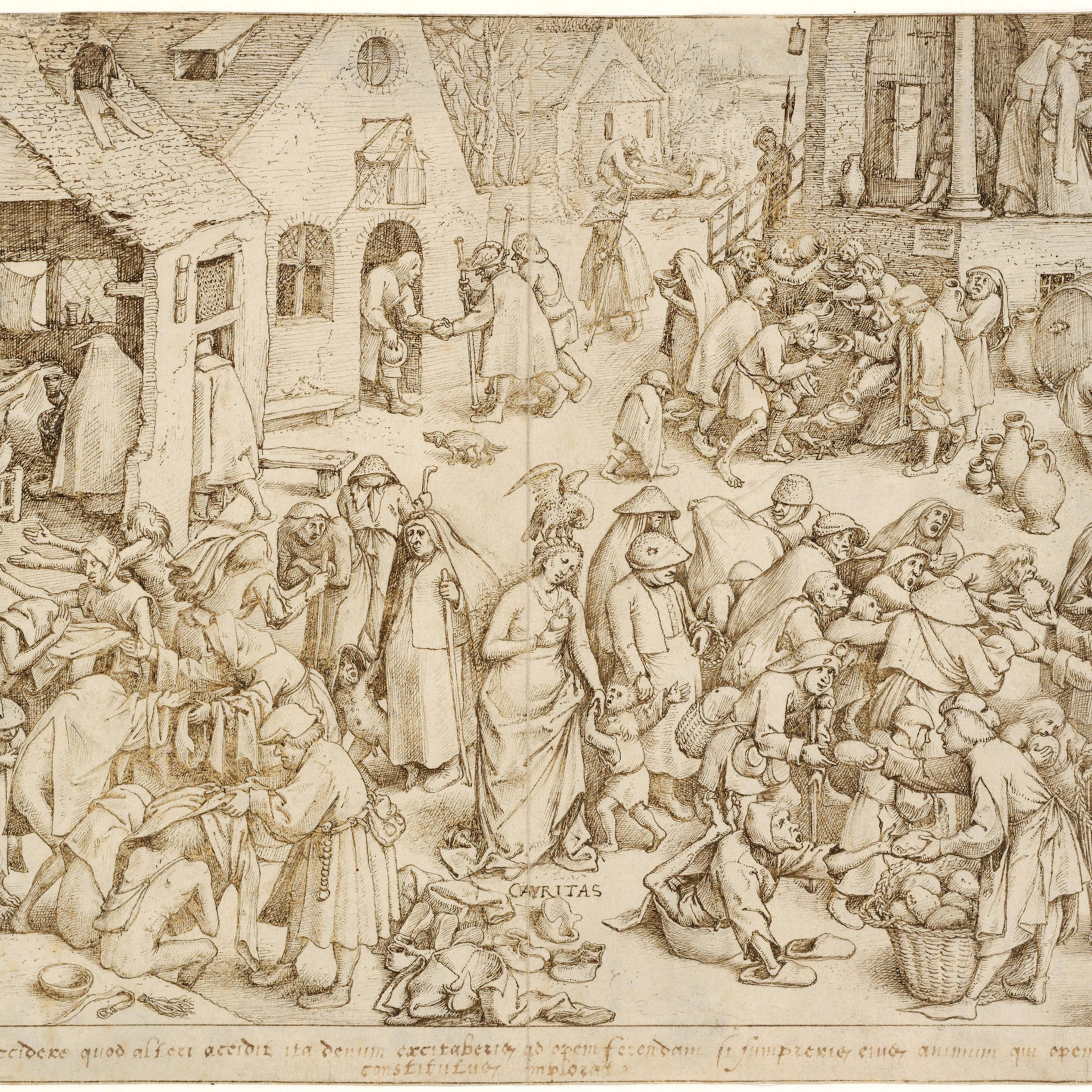 Caritas (Charity), 1559. Artist: Bruegel (Brueghel), Pieter, the Elder (ca 1525-1569)