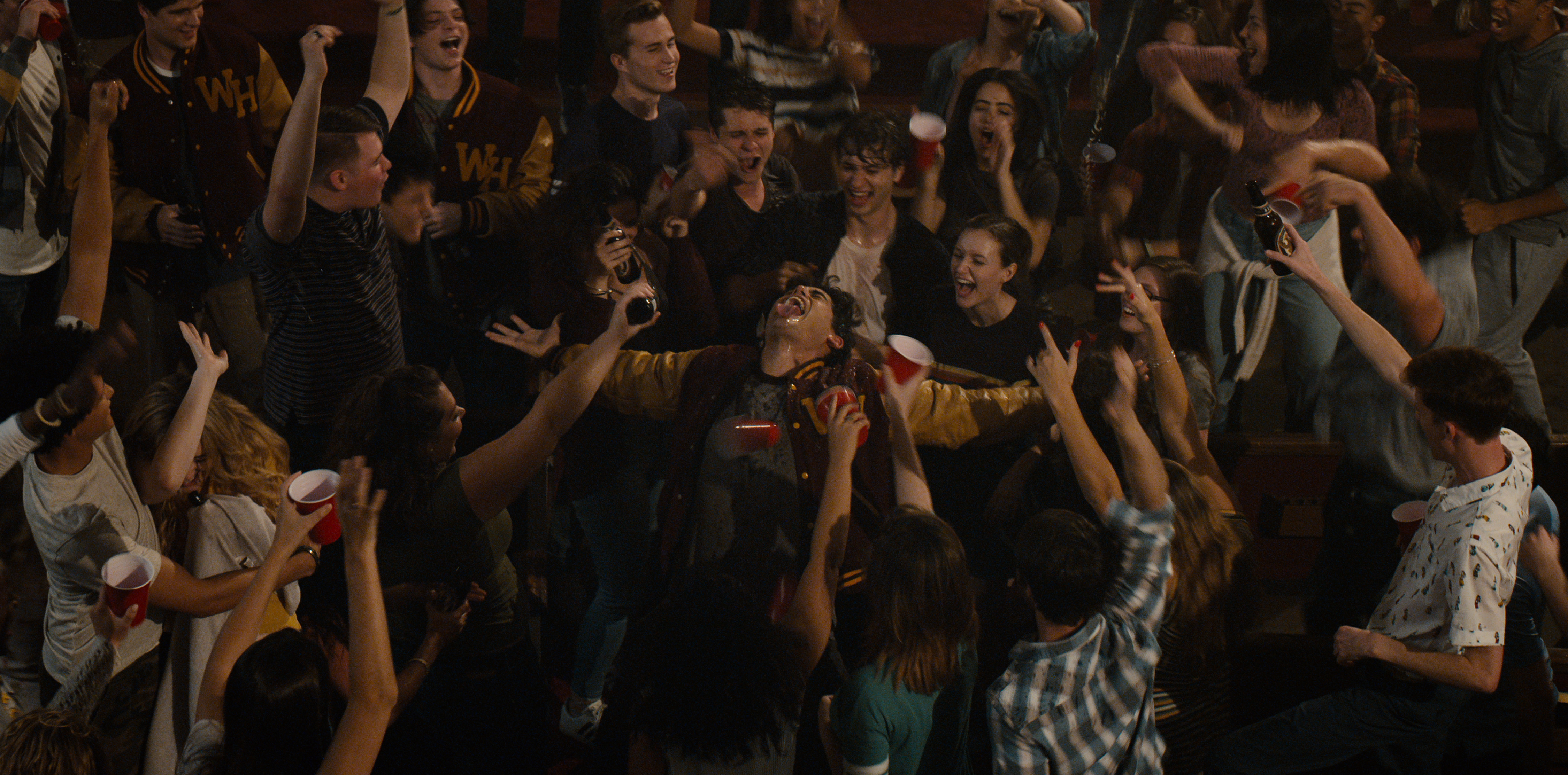 Teens partying