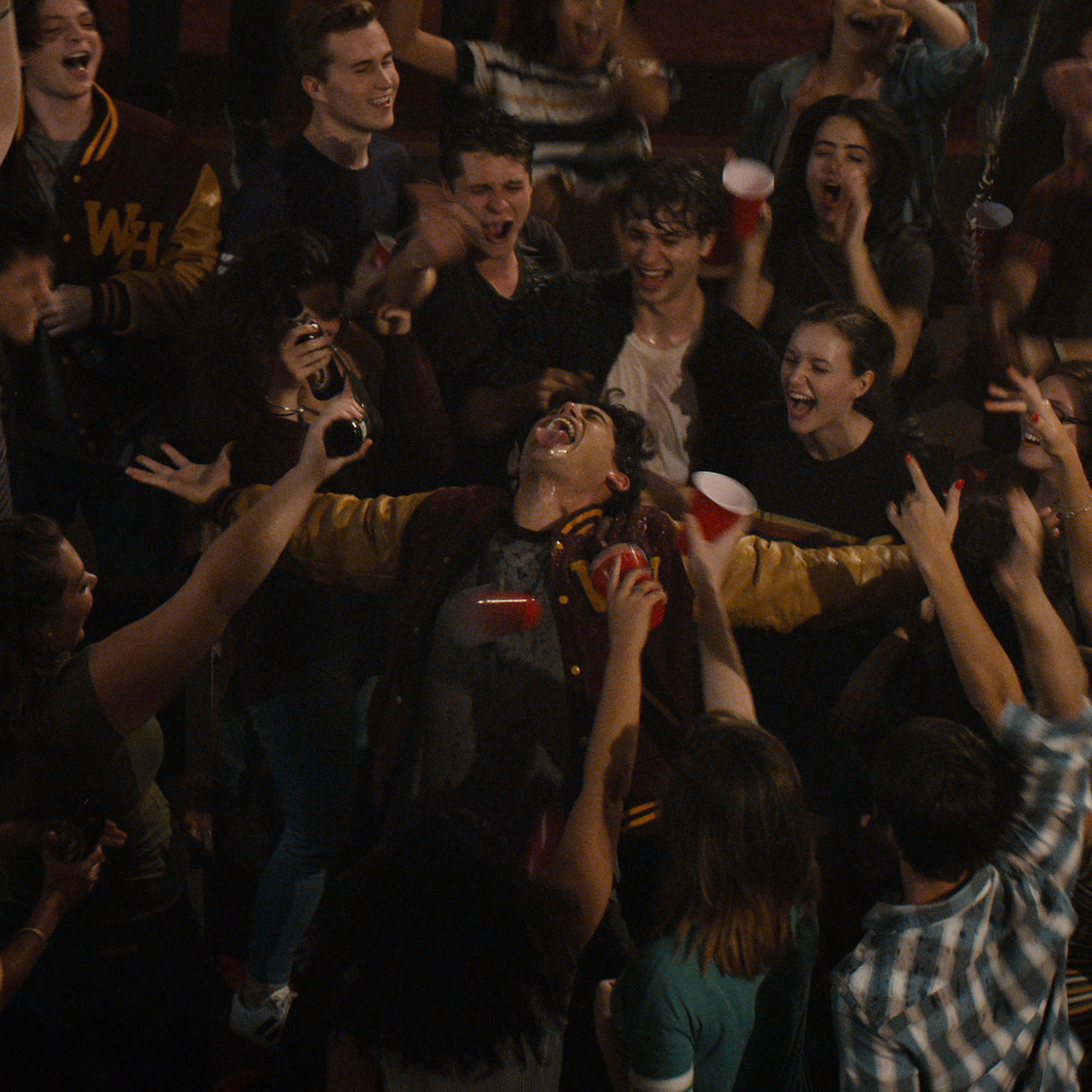 Teens partying