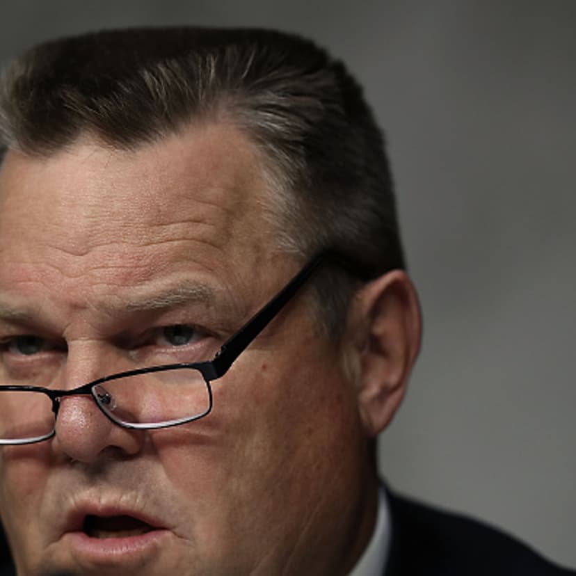 Sen. Jon Tester (D-MT) questions U.S. Federal Reserve Board Chairwoman Janet Yellen during Yellen's testimony before the Senate Banking, Housing and Urban Affairs Committee June 21, 2016 in Washington, DC.