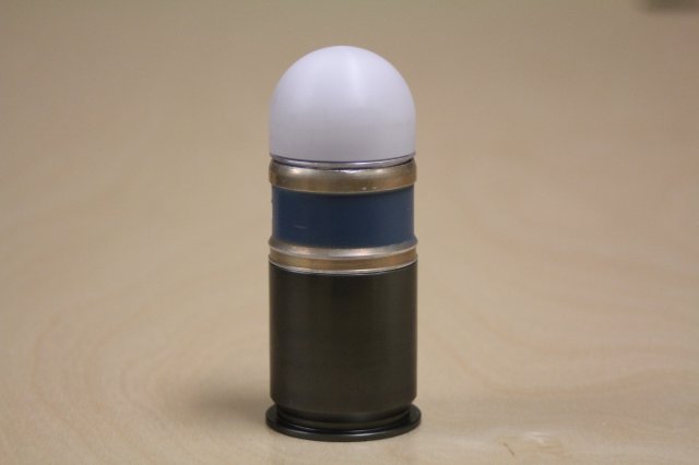 Sensors crammed into the tip of the grenade trigger the round's detonation once it passes over a wall or other obstacle.
