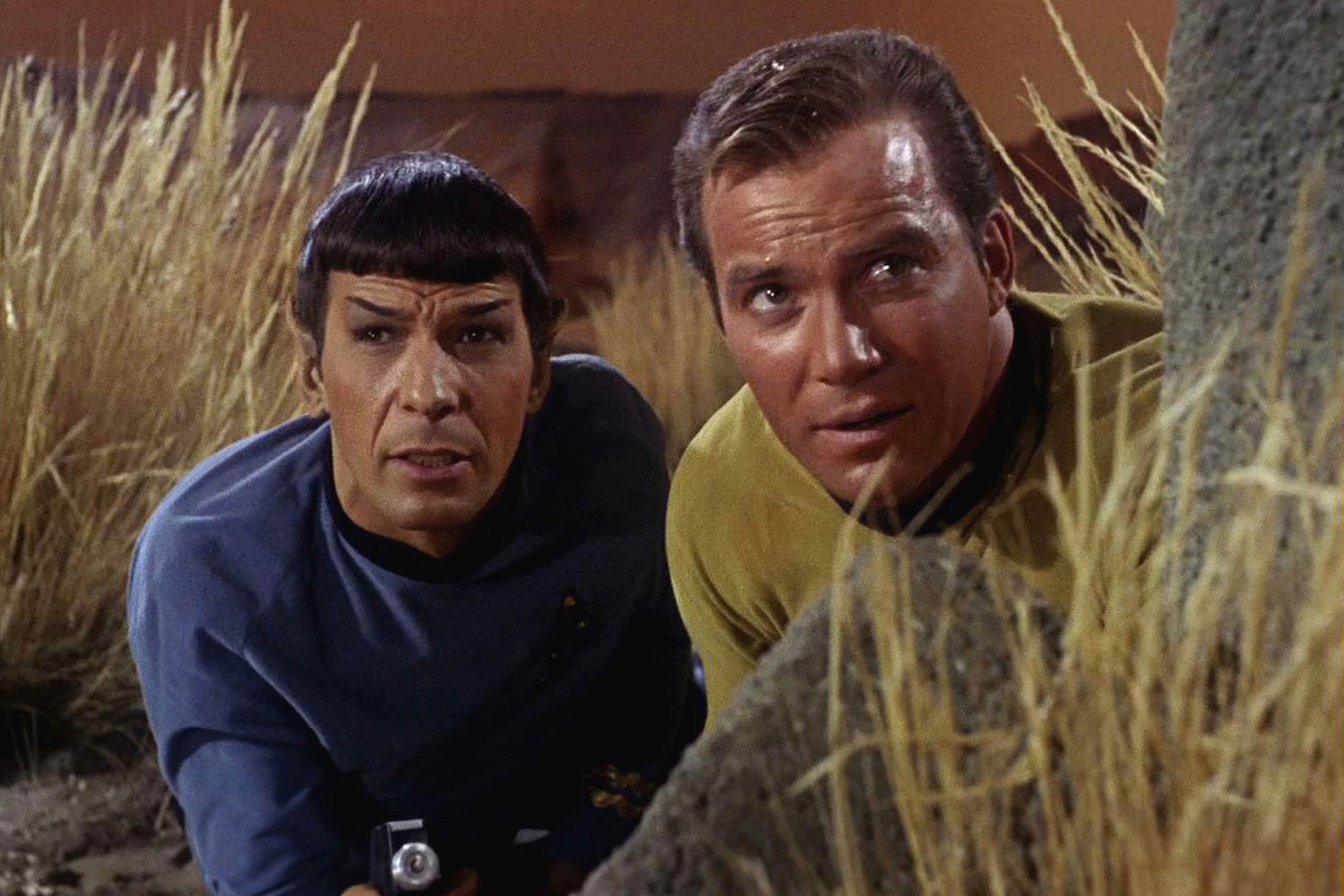 Leonard Nimoy And William Shatner In 'Star Trek'