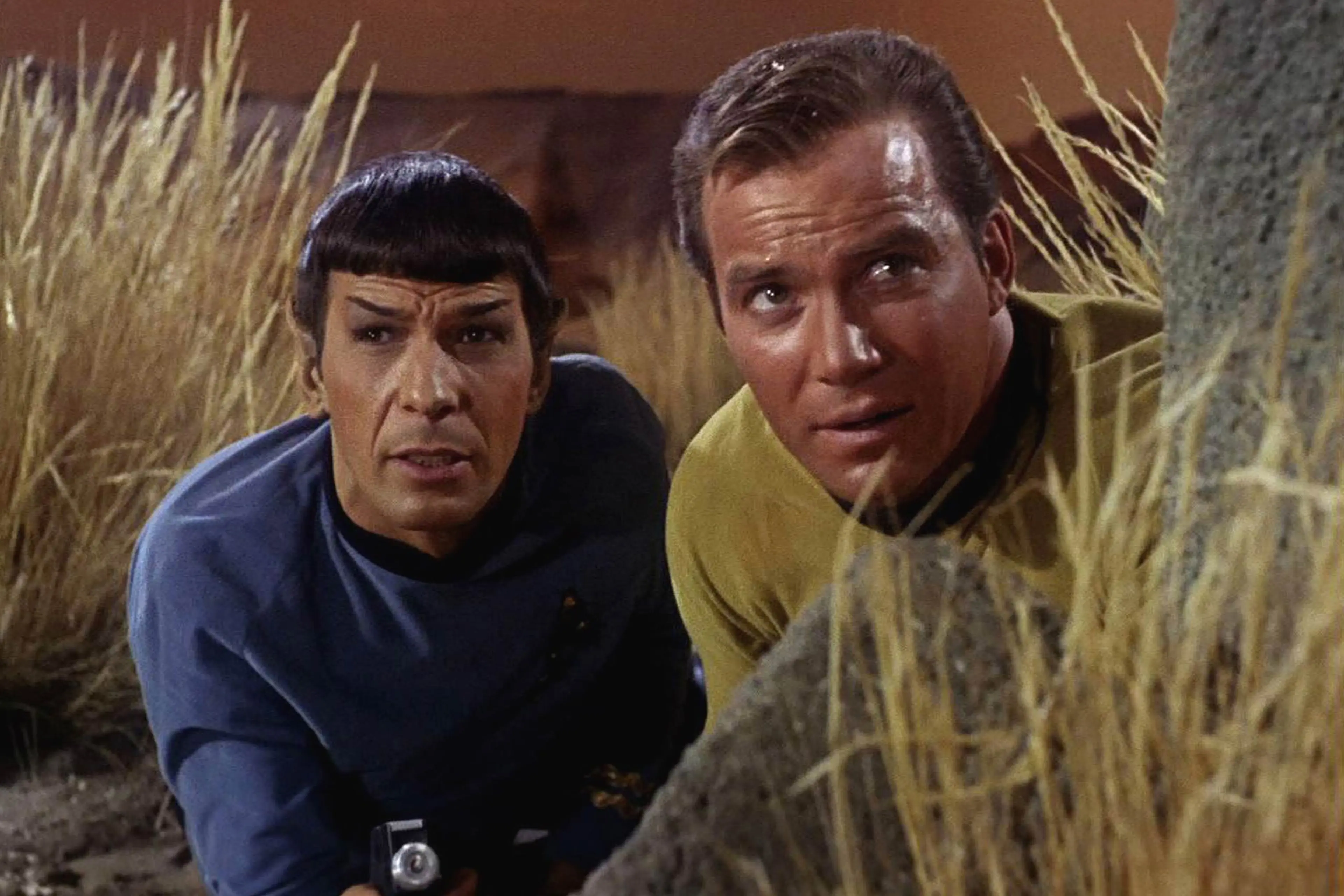 Leonard Nimoy And William Shatner In 'Star Trek'