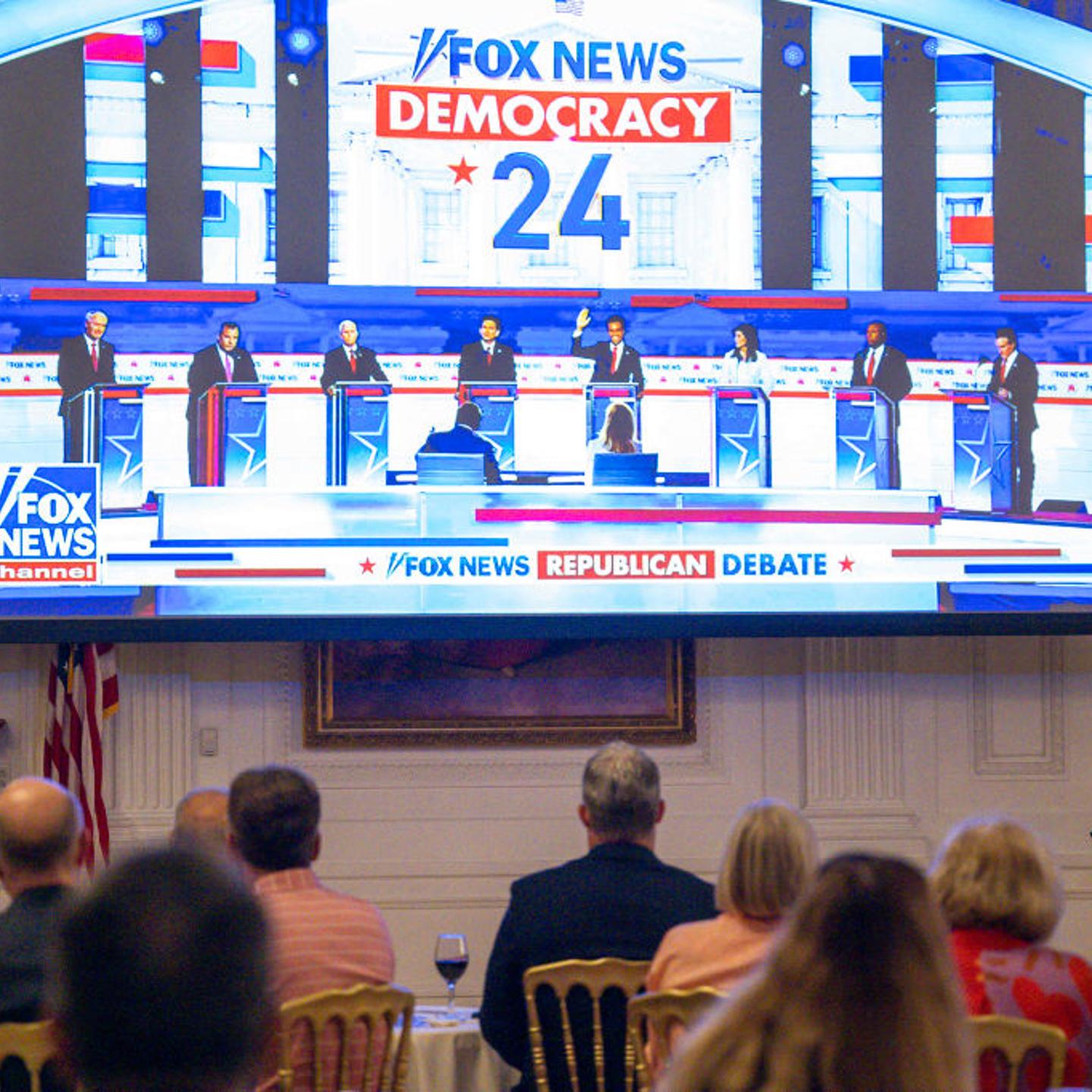 Debate Watch Party At Nixon Library
