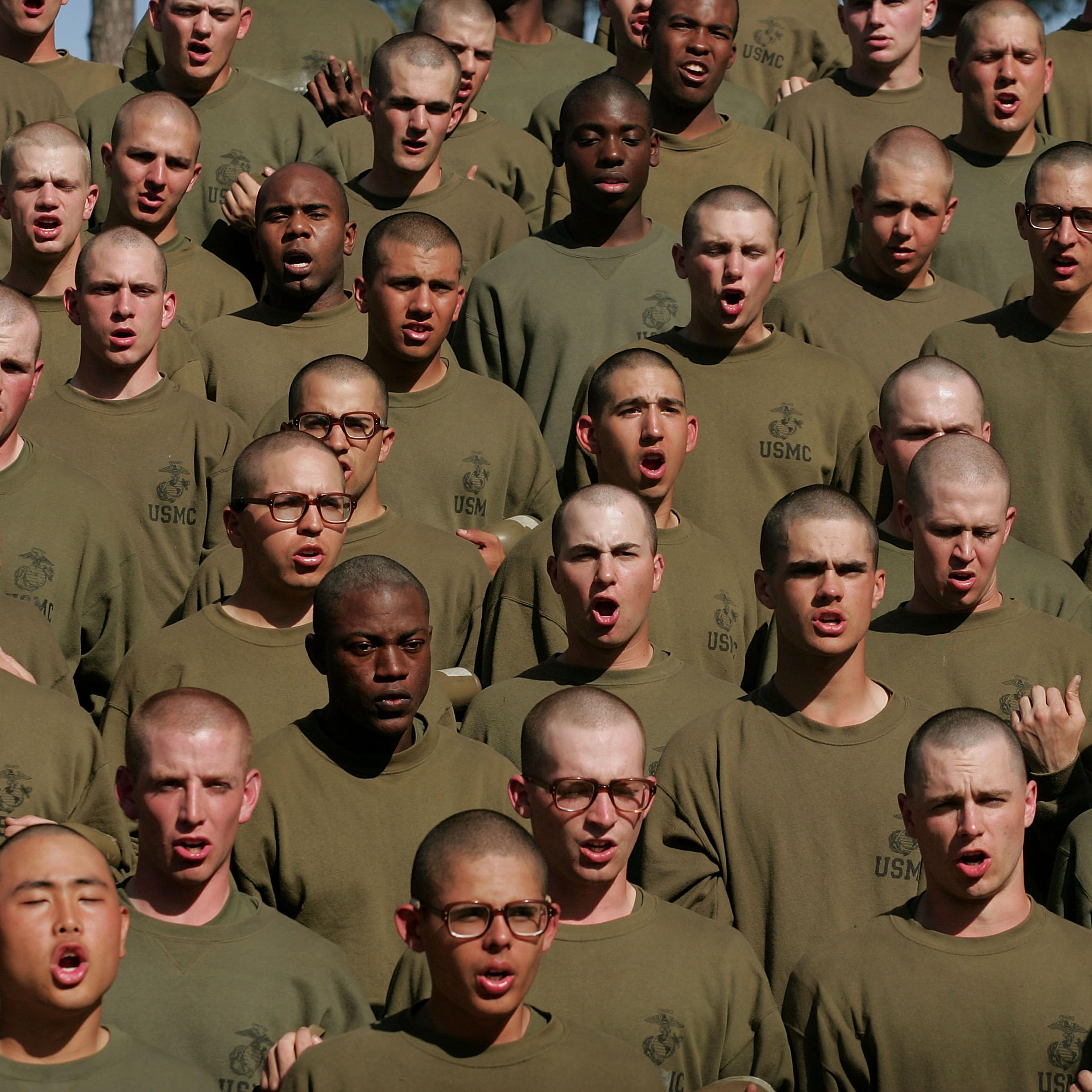 Marine Recruits Endure Basic Training On Parris Island