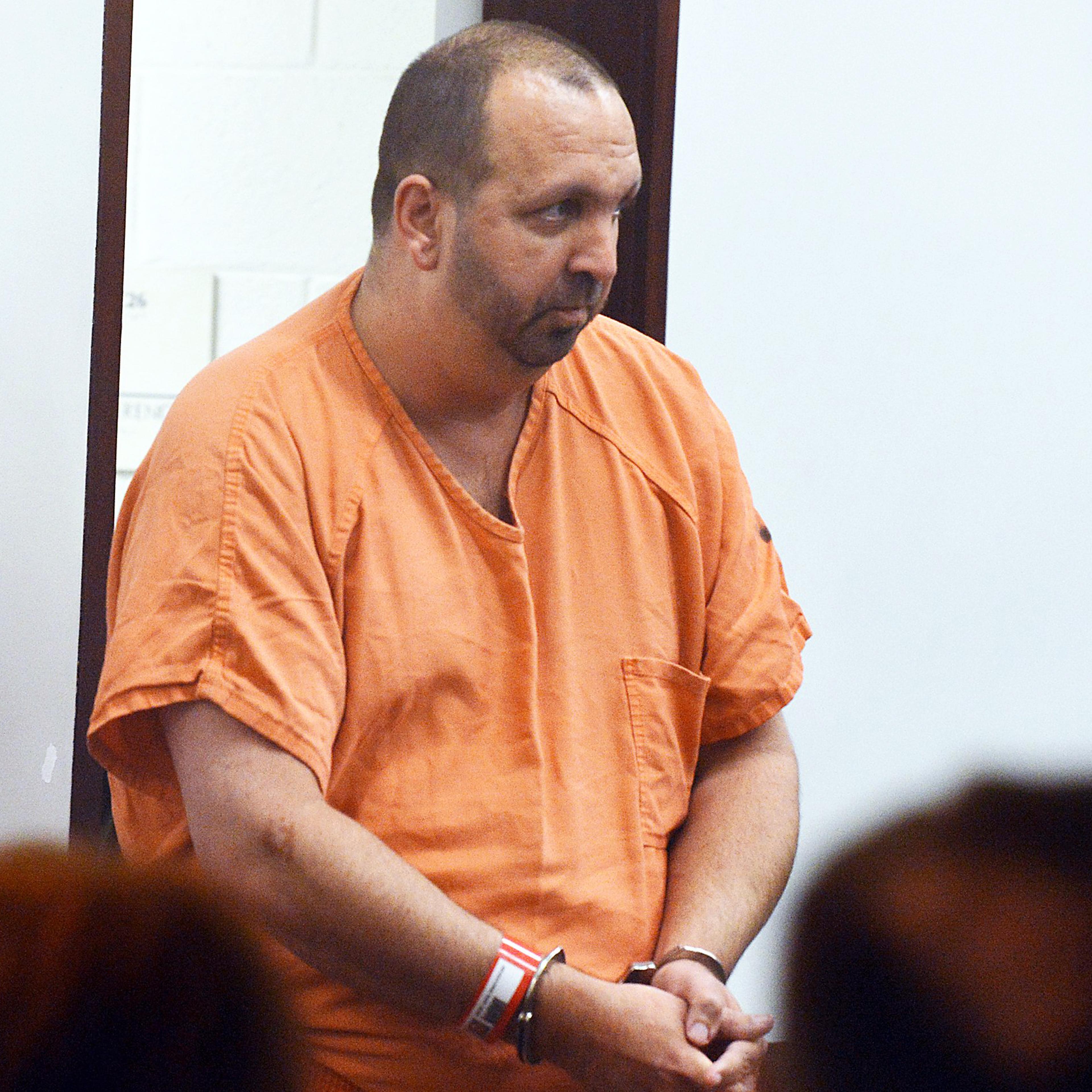 Craig Stephen Hicks, is seen in court in Chapel Hill on Feb. 11 2015