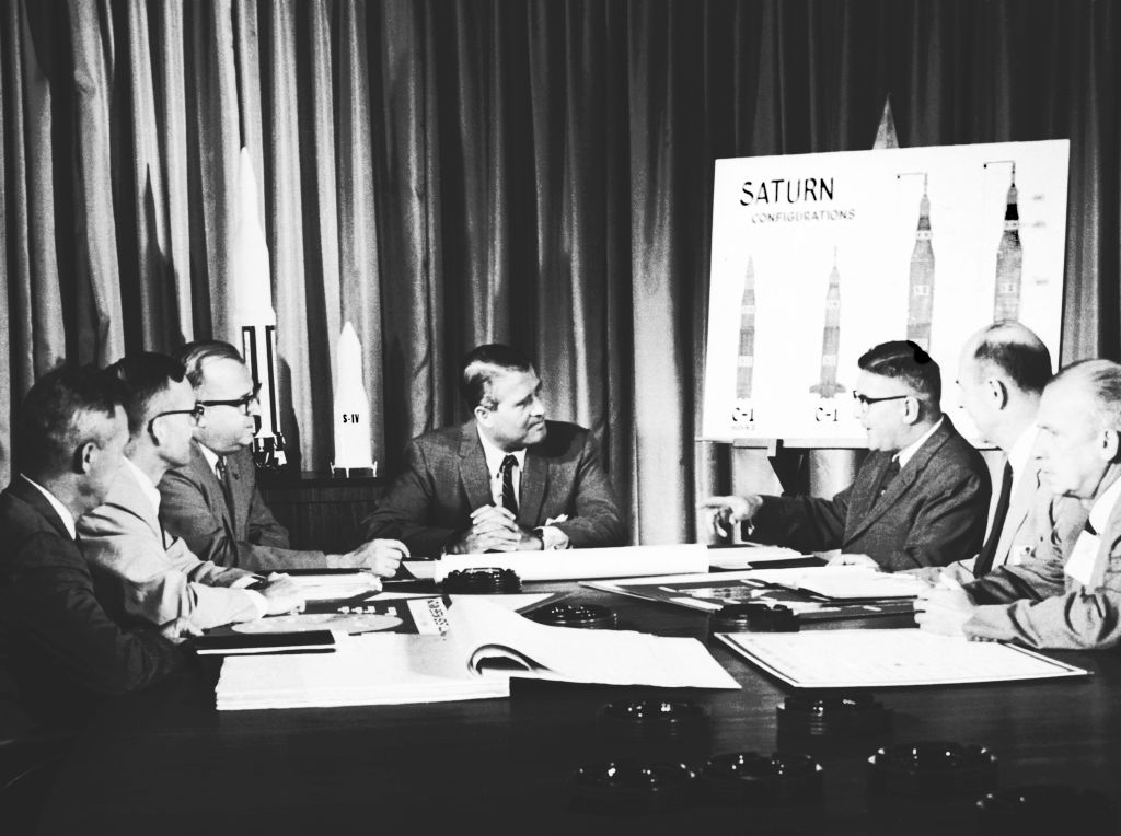 Operation Paperclip Scientists Working on Saturn Rocket