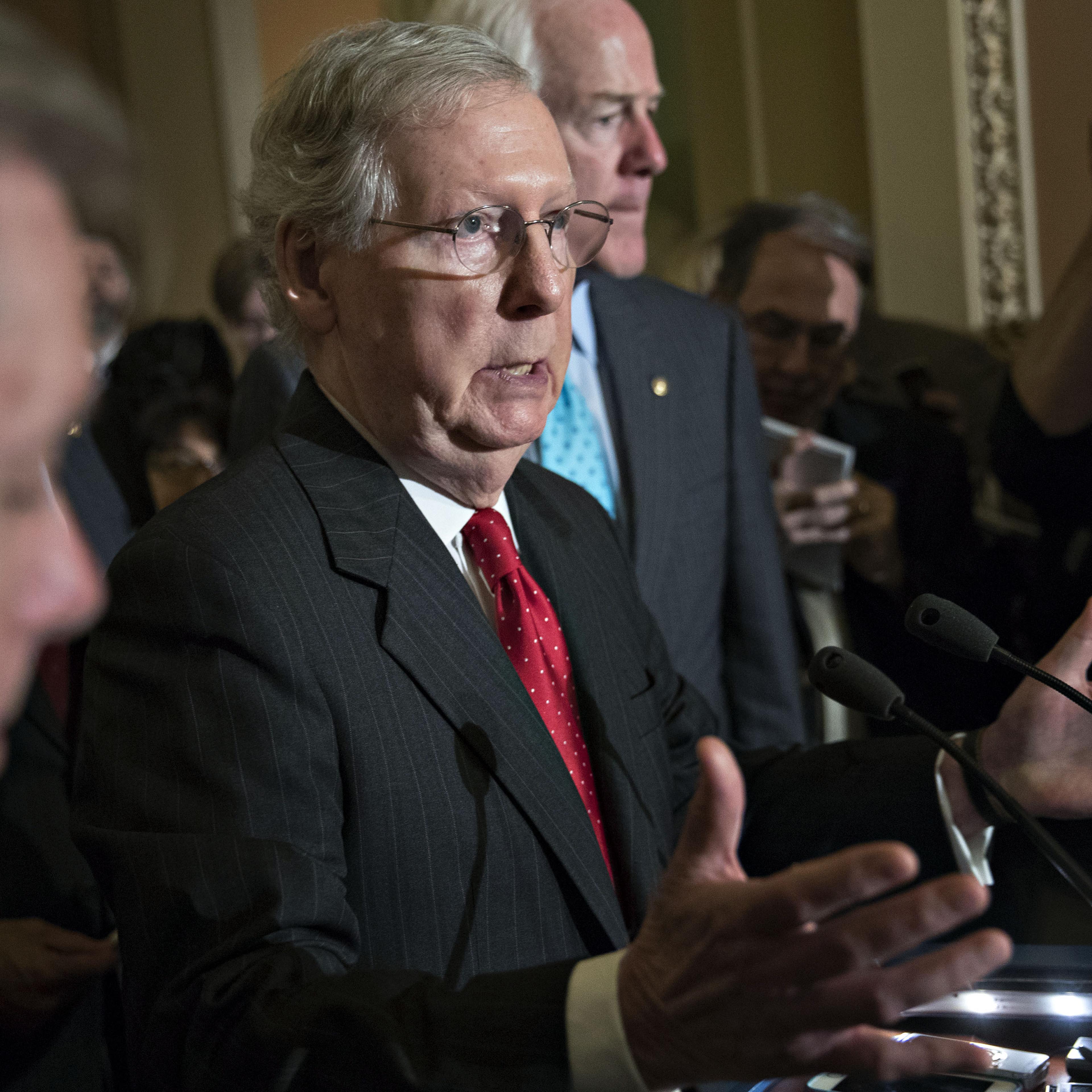 Senate Leadership Hold News Conferences Following Weekly Policy Luncheon Meetings