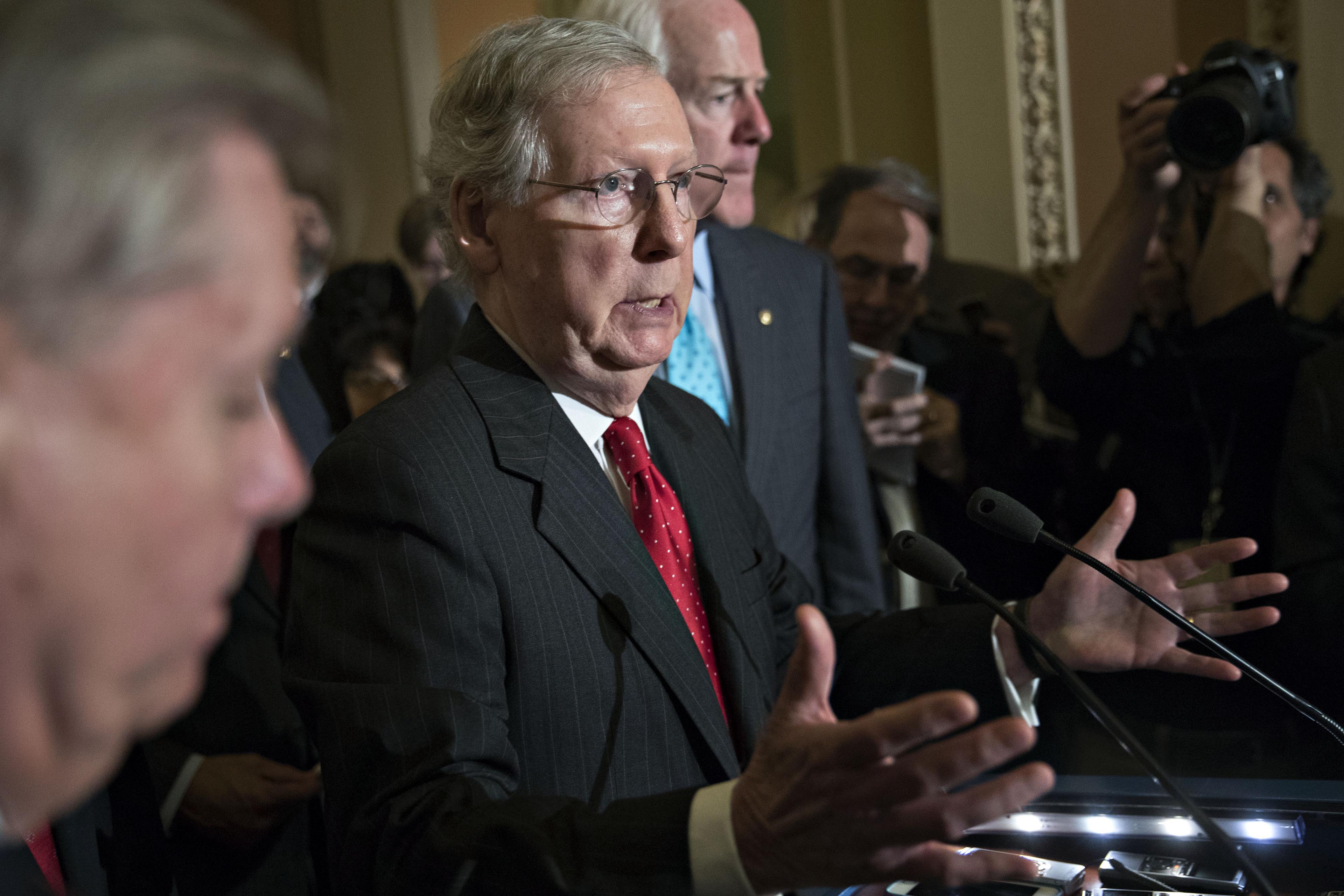 Senate Leadership Hold News Conferences Following Weekly Policy Luncheon Meetings