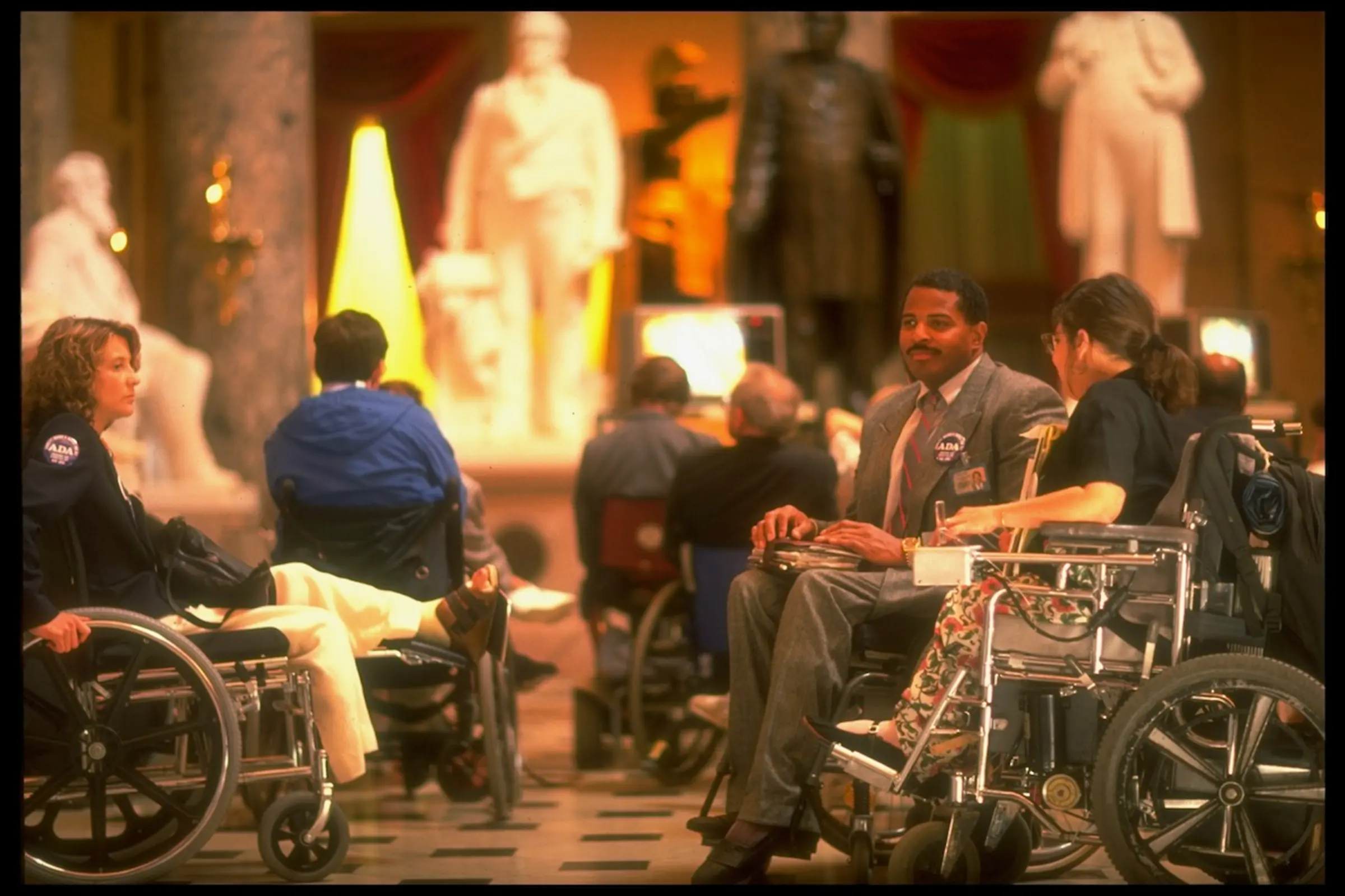 Disabled activists on Capitol Hill, lobb