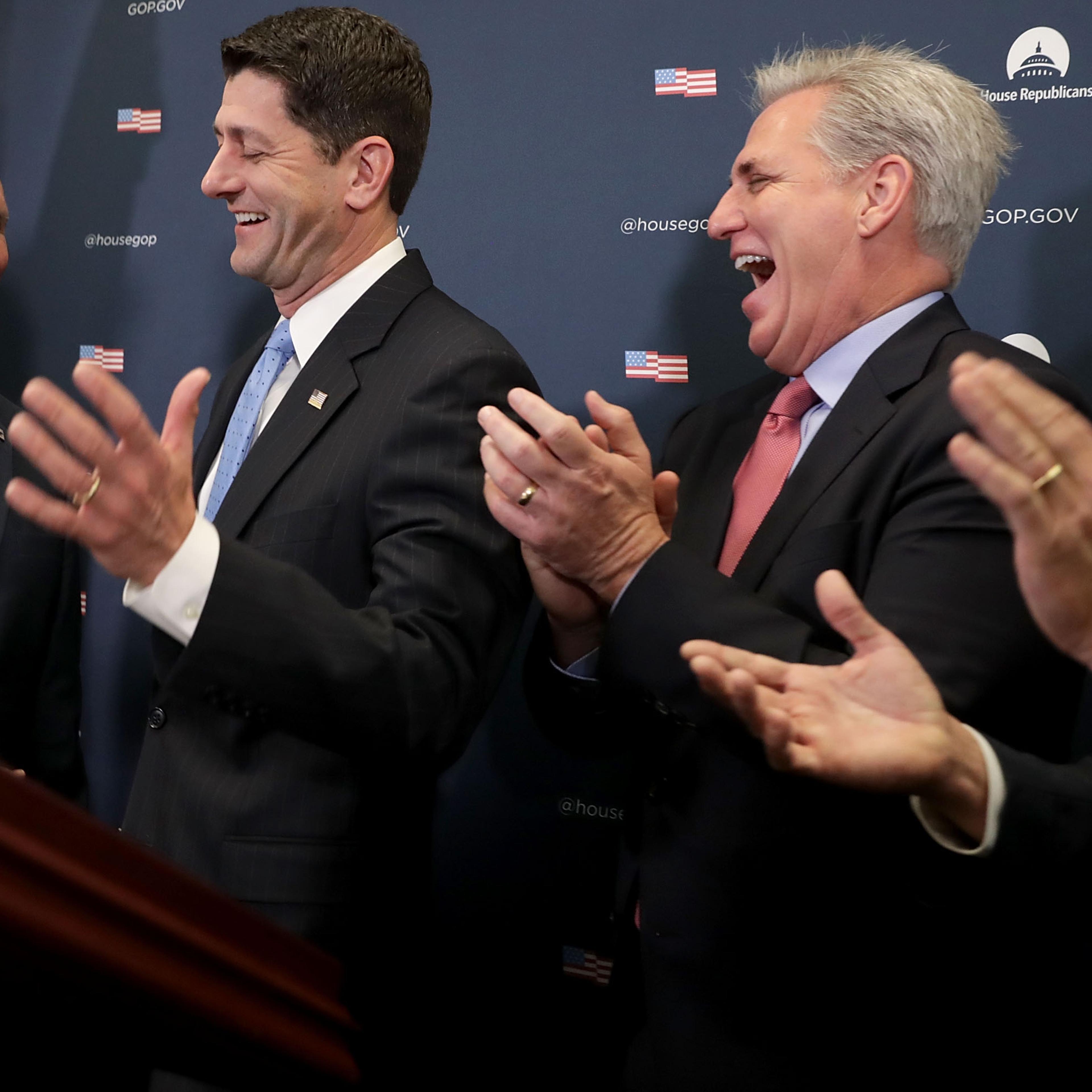 Vice President-Elect Gov. Mike Pence Meets With House Republicans In Capitol Hill