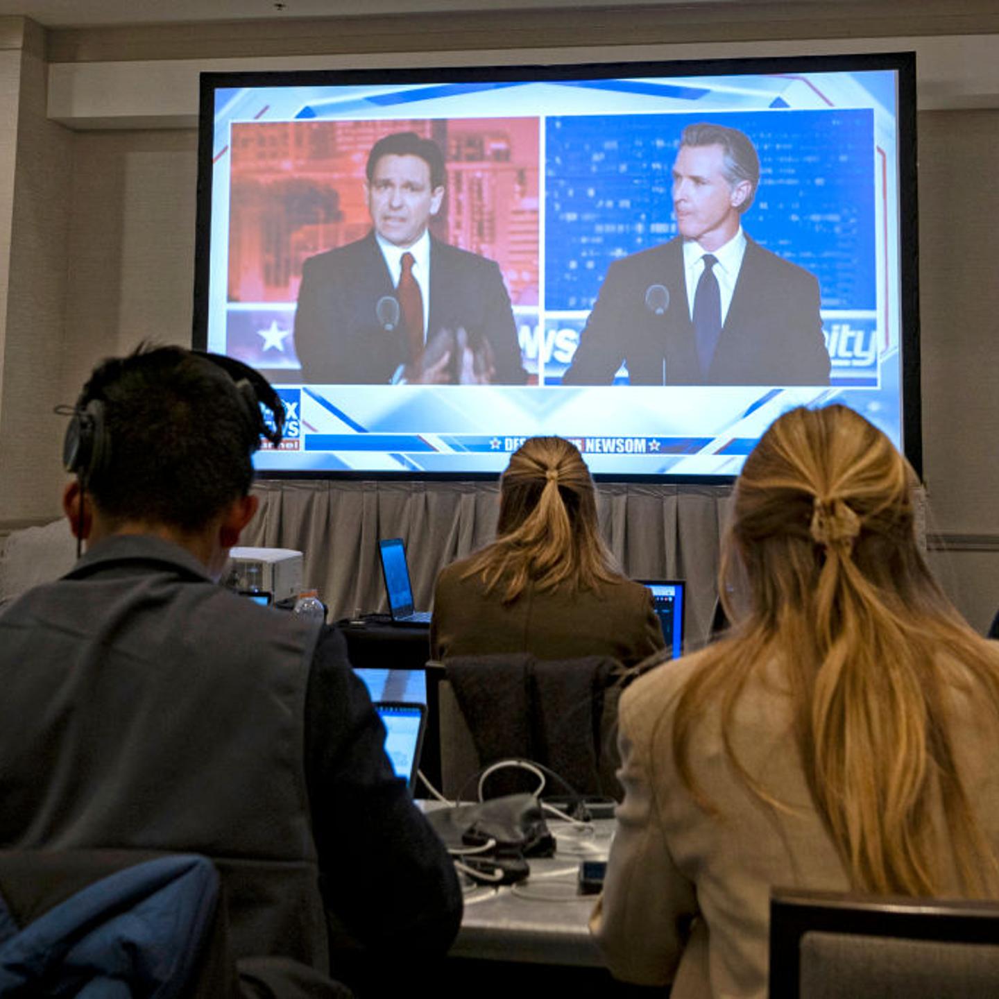 US-POLITICS-DEBATE-DESANTIS-NEWSOM